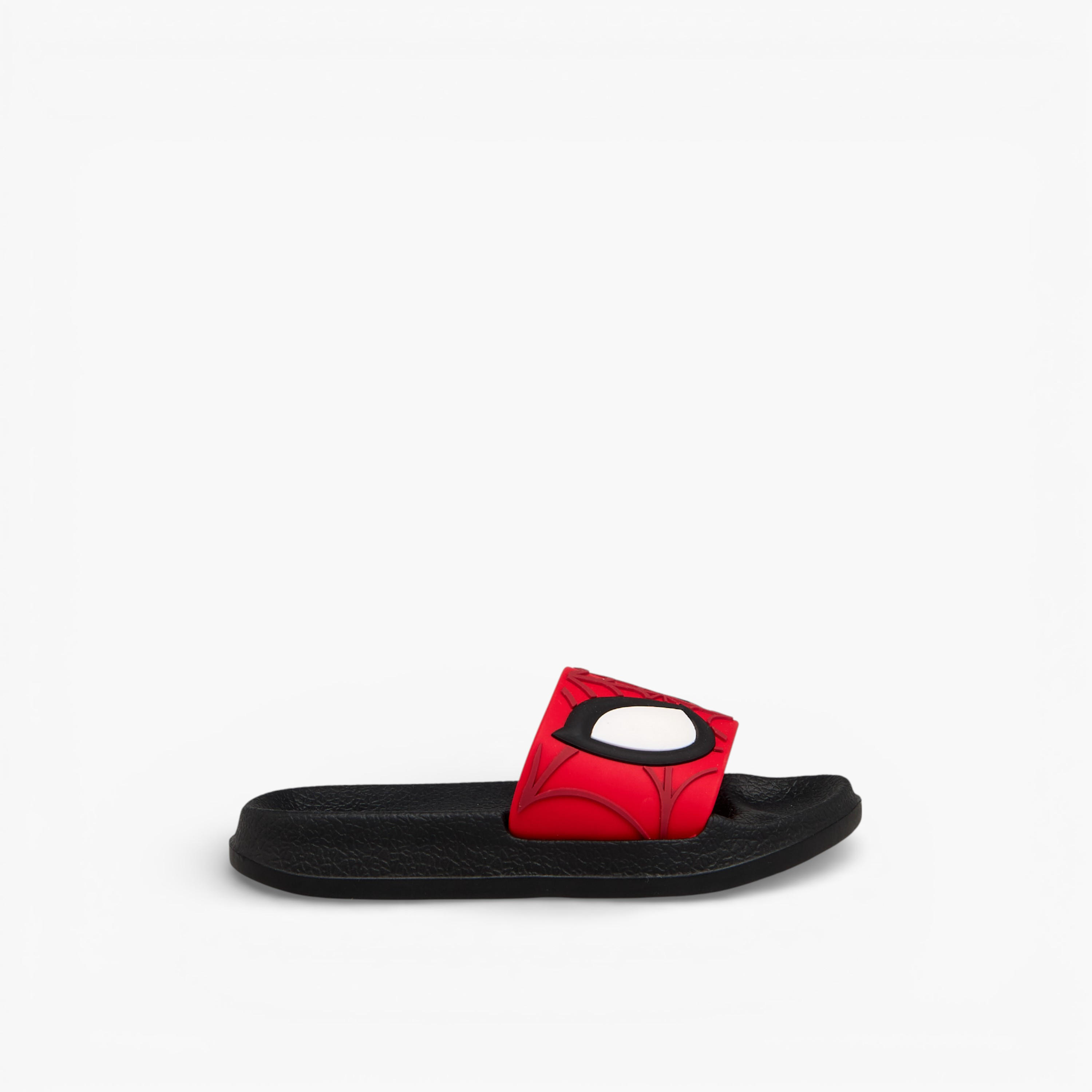 Boys Spider-Man Embossed Slides-boys-shoes-sandals-image-2