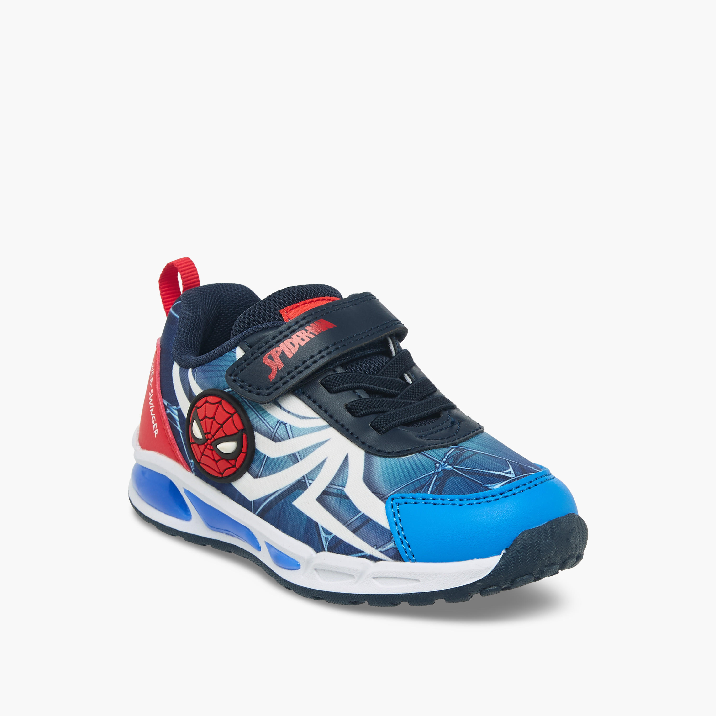 حذاء سنيكرز بشريط إغلاق لاصق وطبعات سبايدر مان للأولاد من مارفل-boys-shoes-sneakers-image-2