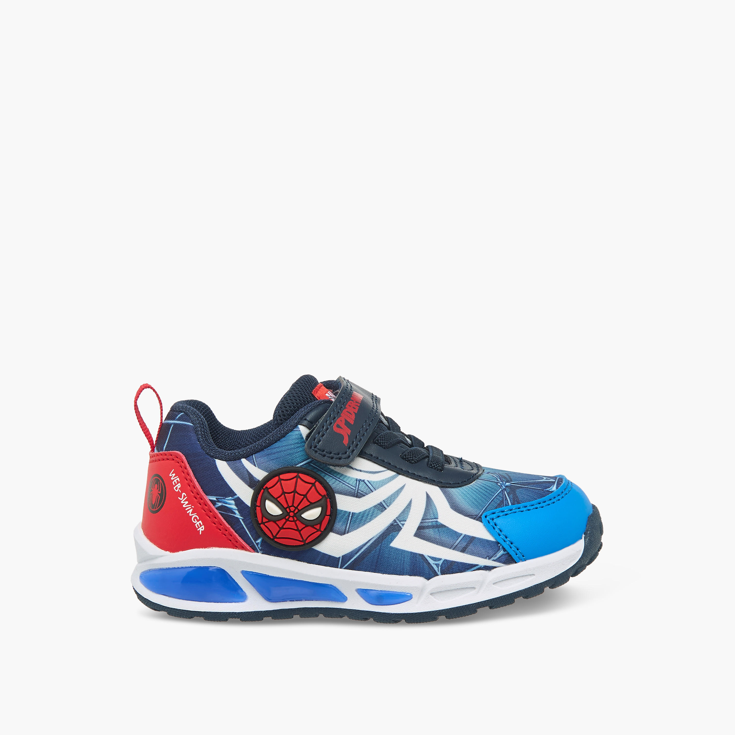 حذاء سنيكرز بشريط إغلاق لاصق وطبعات سبايدر مان للأولاد من مارفل-boys-shoes-sneakers-image-3