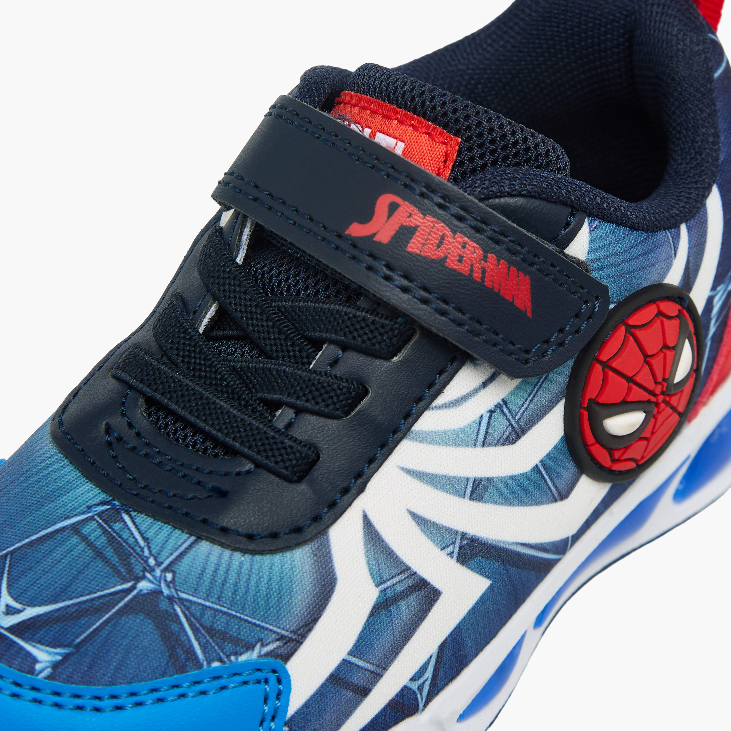 حذاء سنيكرز بشريط إغلاق لاصق وطبعات سبايدر مان للأولاد من مارفل-boys-shoes-sneakers-image-4