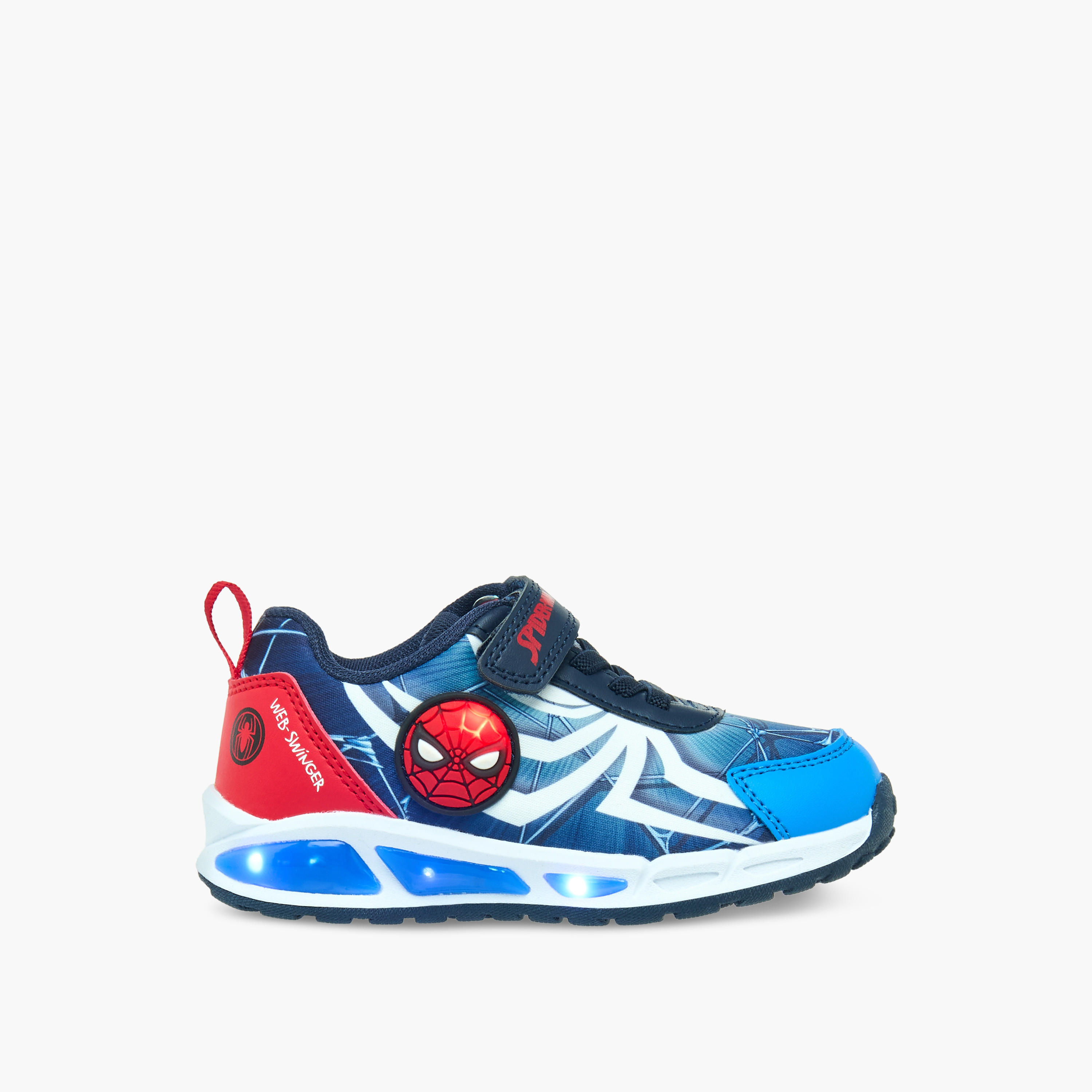 حذاء سنيكرز بشريط إغلاق لاصق وطبعات سبايدر مان للأولاد من مارفل-boys-shoes-sneakers-image-6