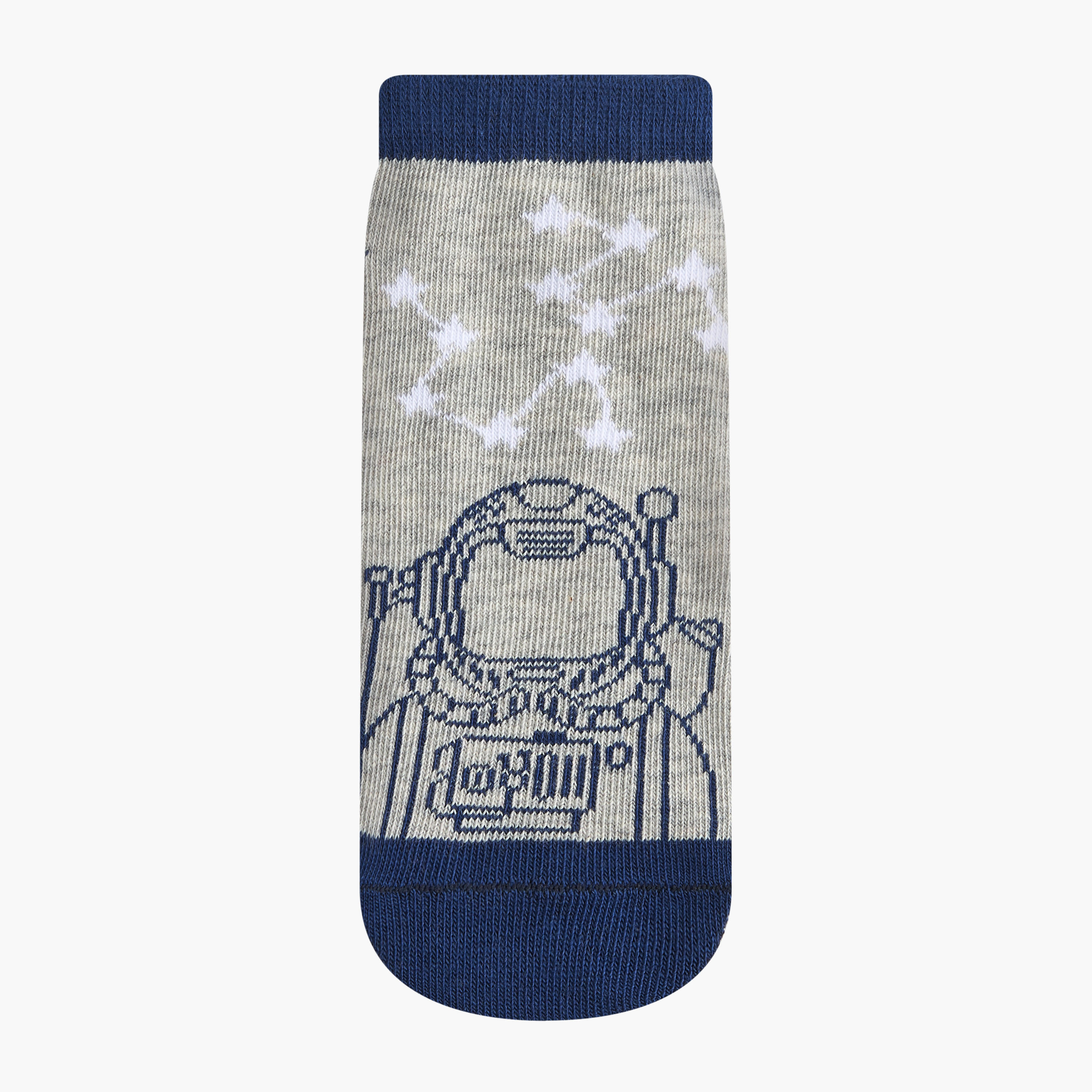 Juniors Space Print Non-Terry Ankle Length Socks - Set of 5-girls-accessories-socks-image-2