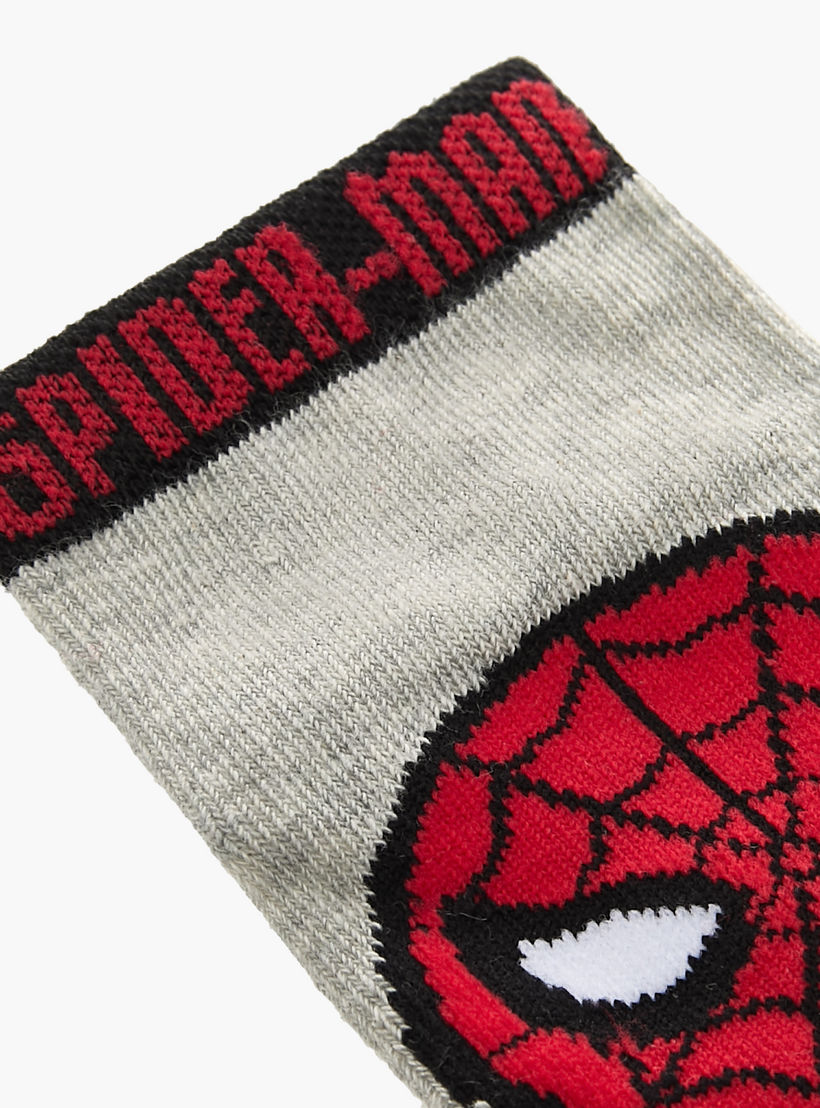 Spider-Man Detail Ankle Length Socks - Set of 3-boys-accessories-socks-image-5