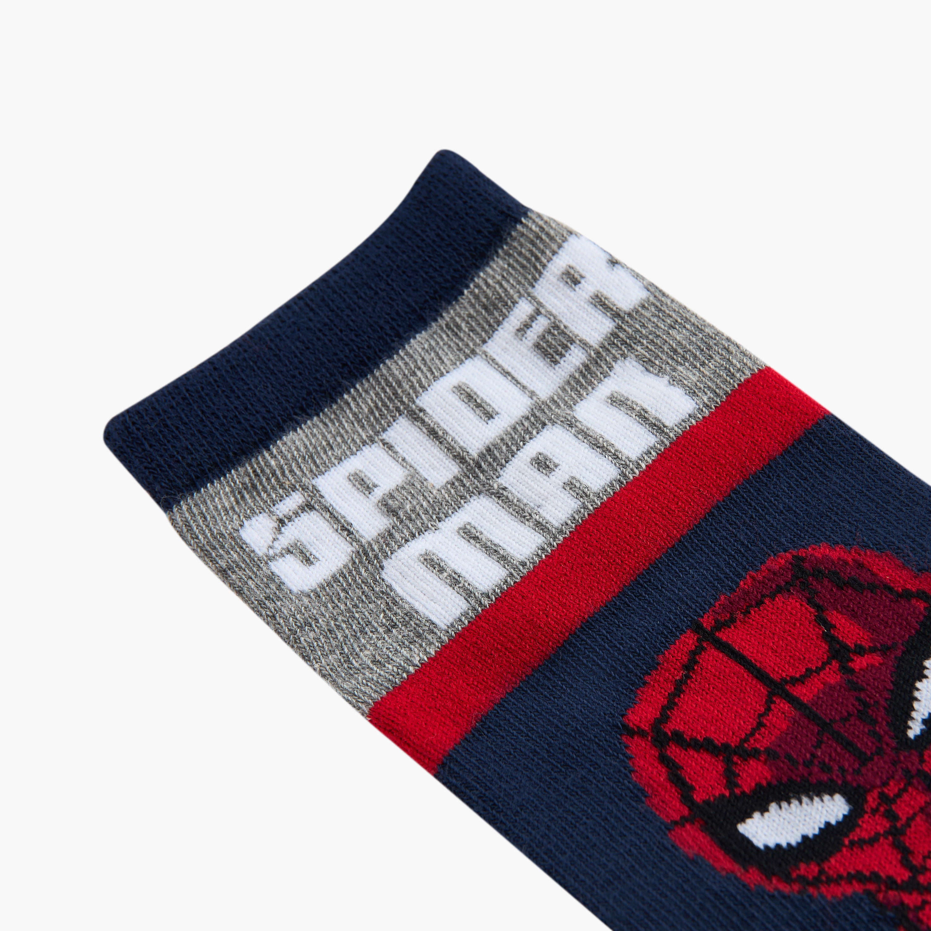 Spider-Man Detail Ankle Length Socks - Set of 3-boys-accessories-socks-image-4