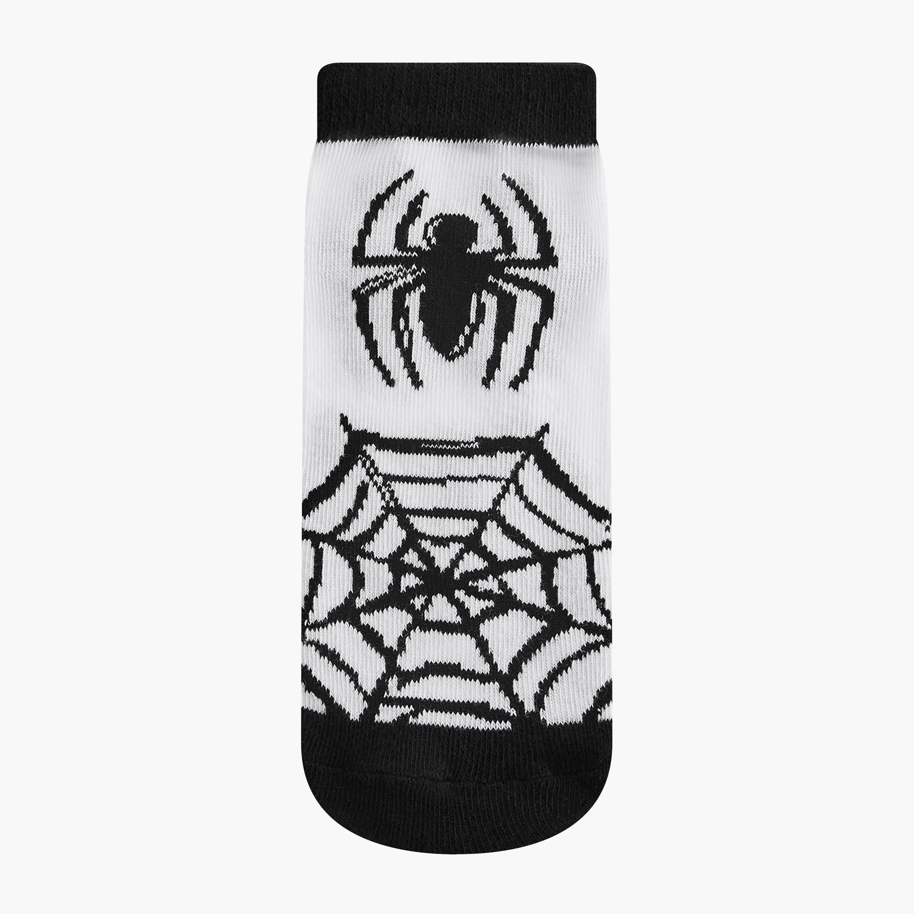 Spider-Man Print Ankle Length Socks - Set of 3-boys-accessories-socks-image-2
