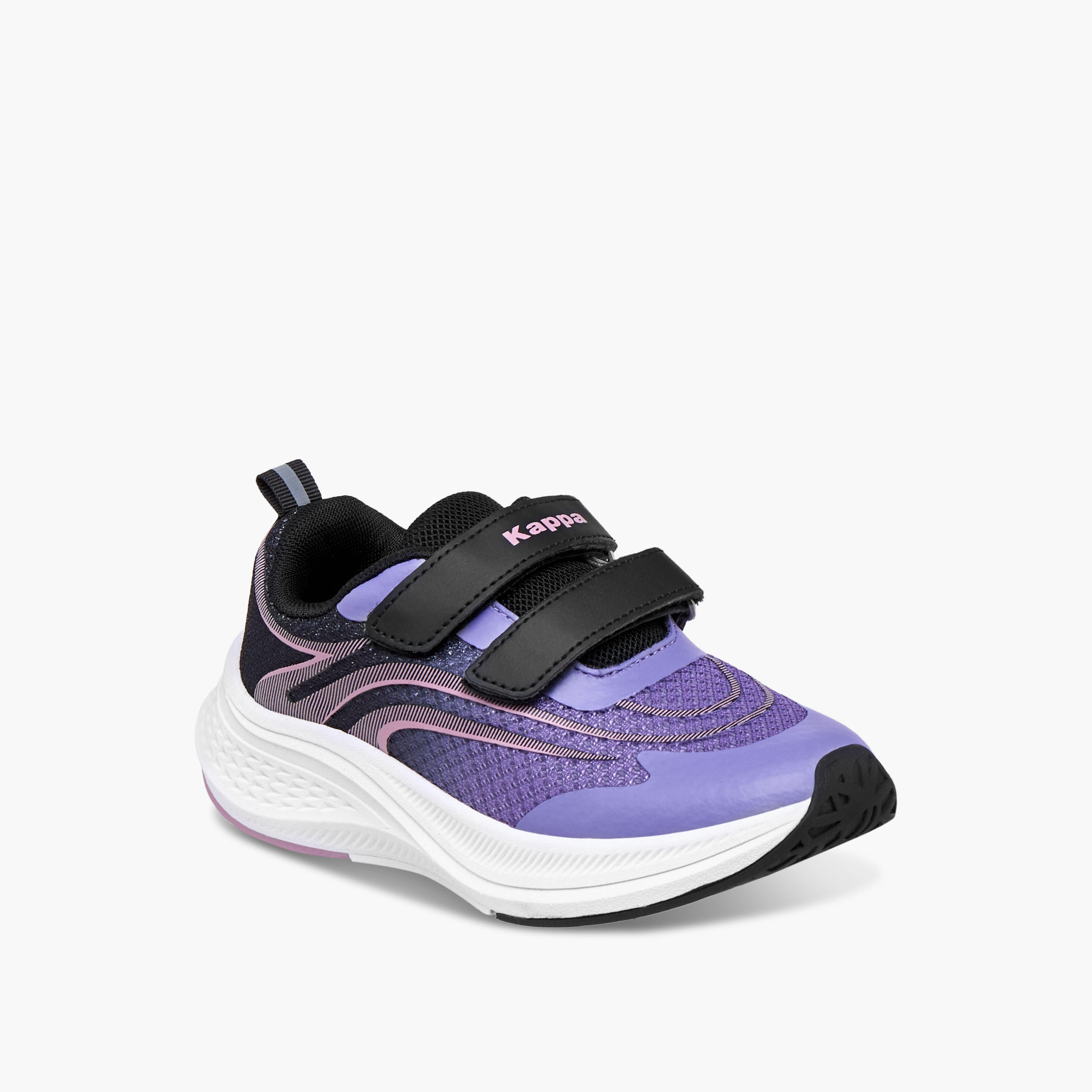 Kappa Girls' Textured Sports Shoes with Hook and Loop Closure-girls-shoes-sports-image-2