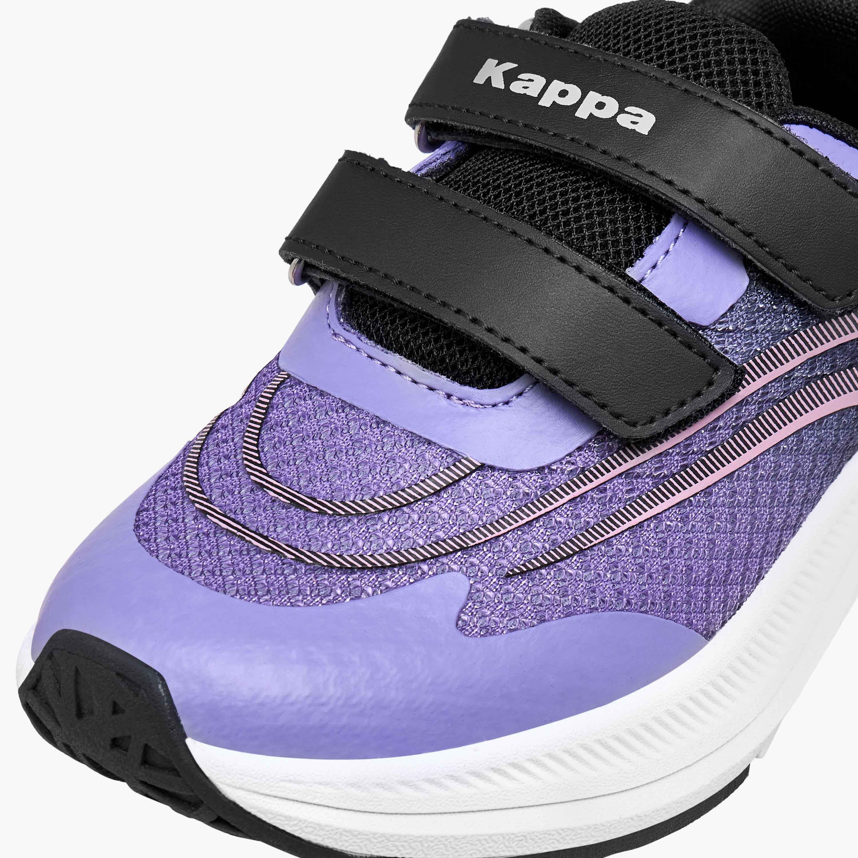 Kappa Girls' Textured Sports Shoes with Hook and Loop Closure-girls-shoes-sports-image-4