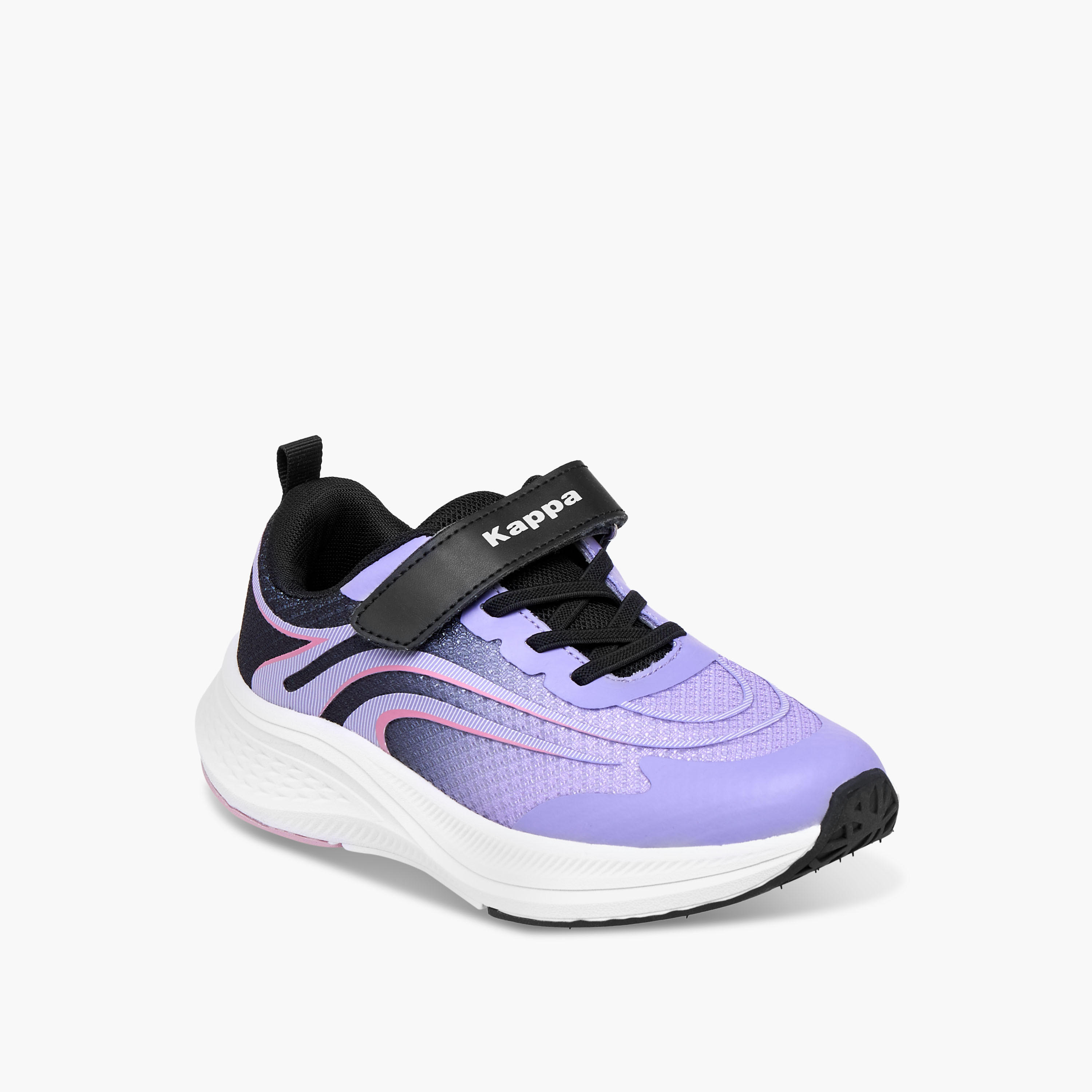 Kappa Girls' Textured Sports Shoes with Hook and Loop Closure-girls-shoes-sports-image-2