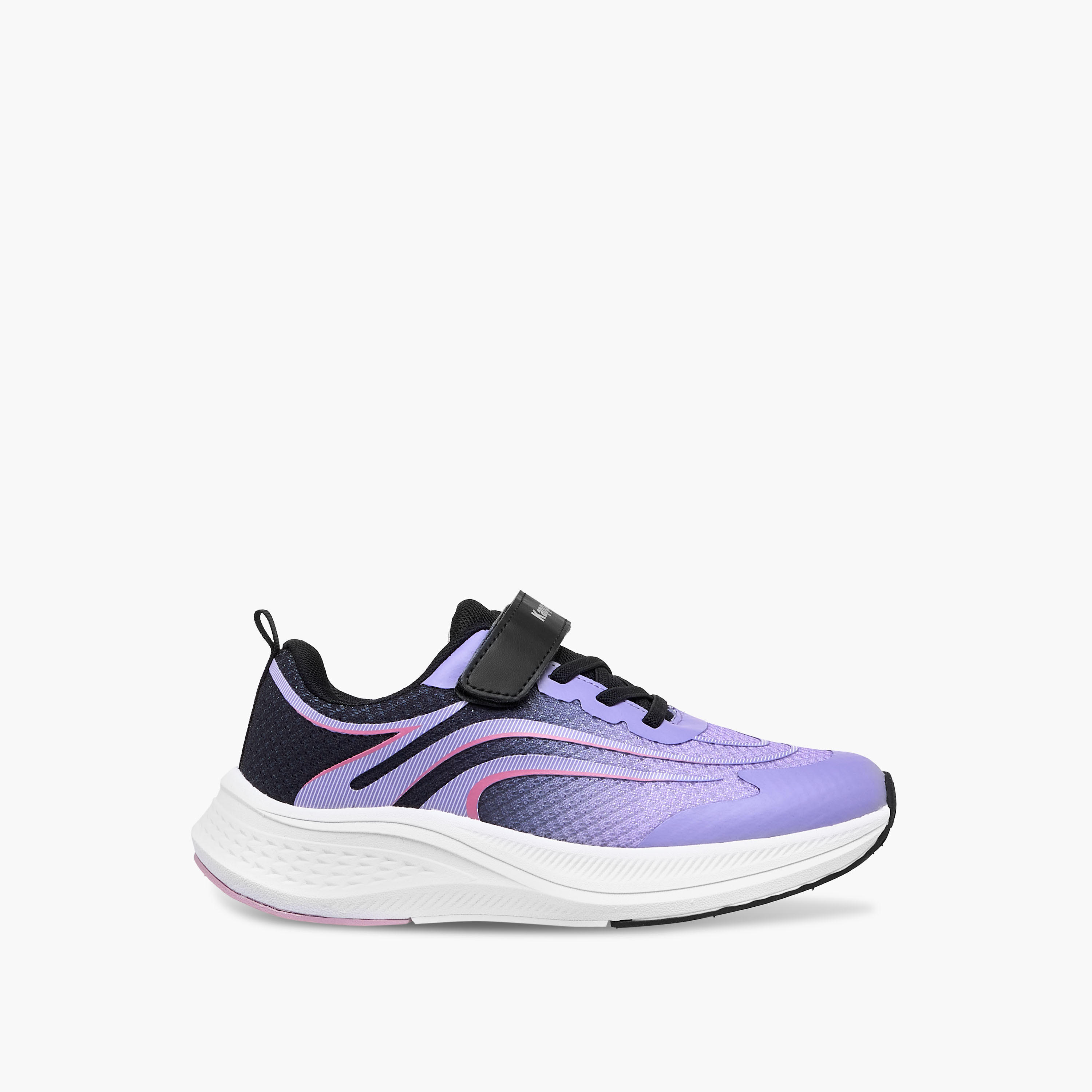 Kappa Girls' Textured Sports Shoes with Hook and Loop Closure-girls-shoes-sports-image-3