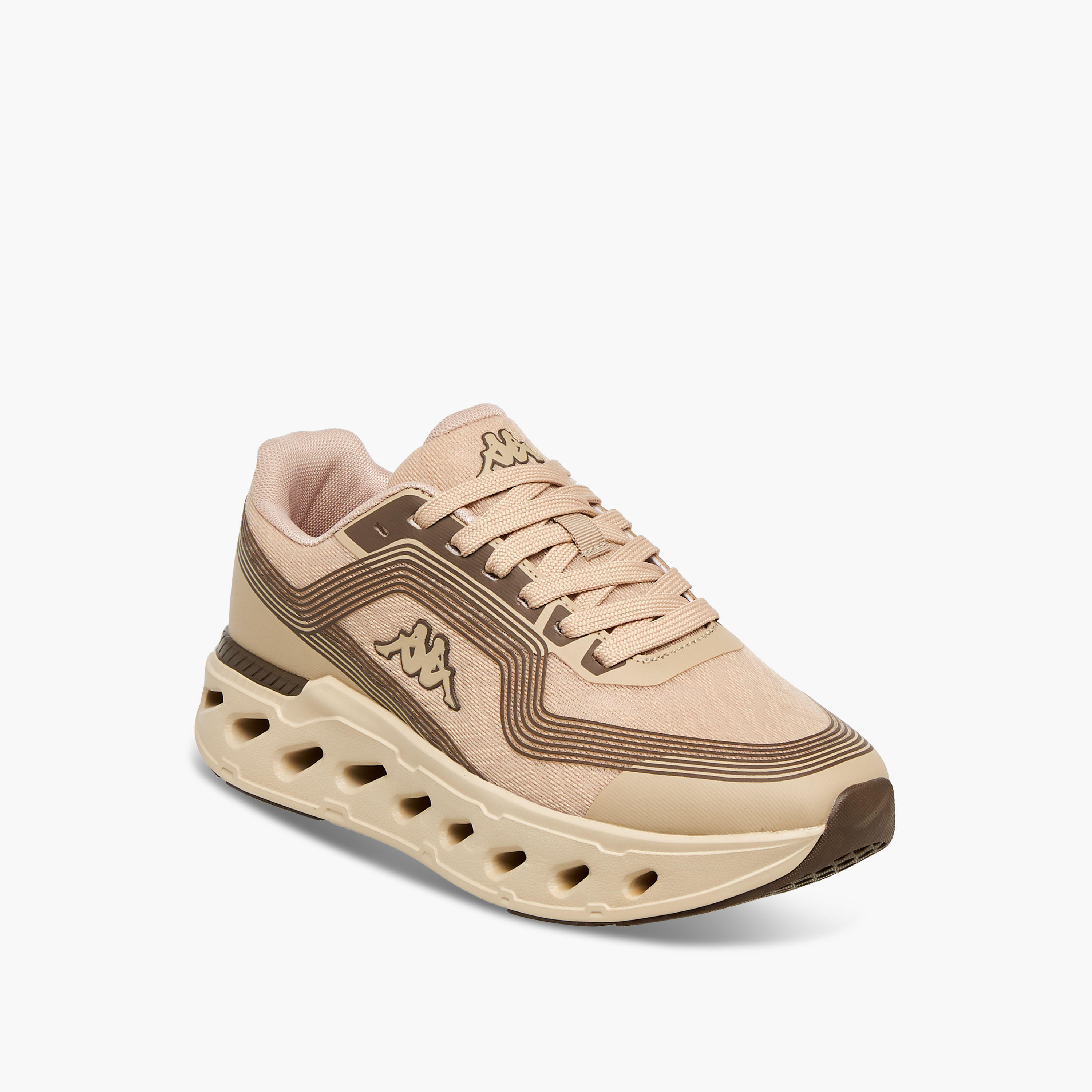 Kappa Women's Striped Lace-Up Sports Shoes-women-shoes-sports-image-2