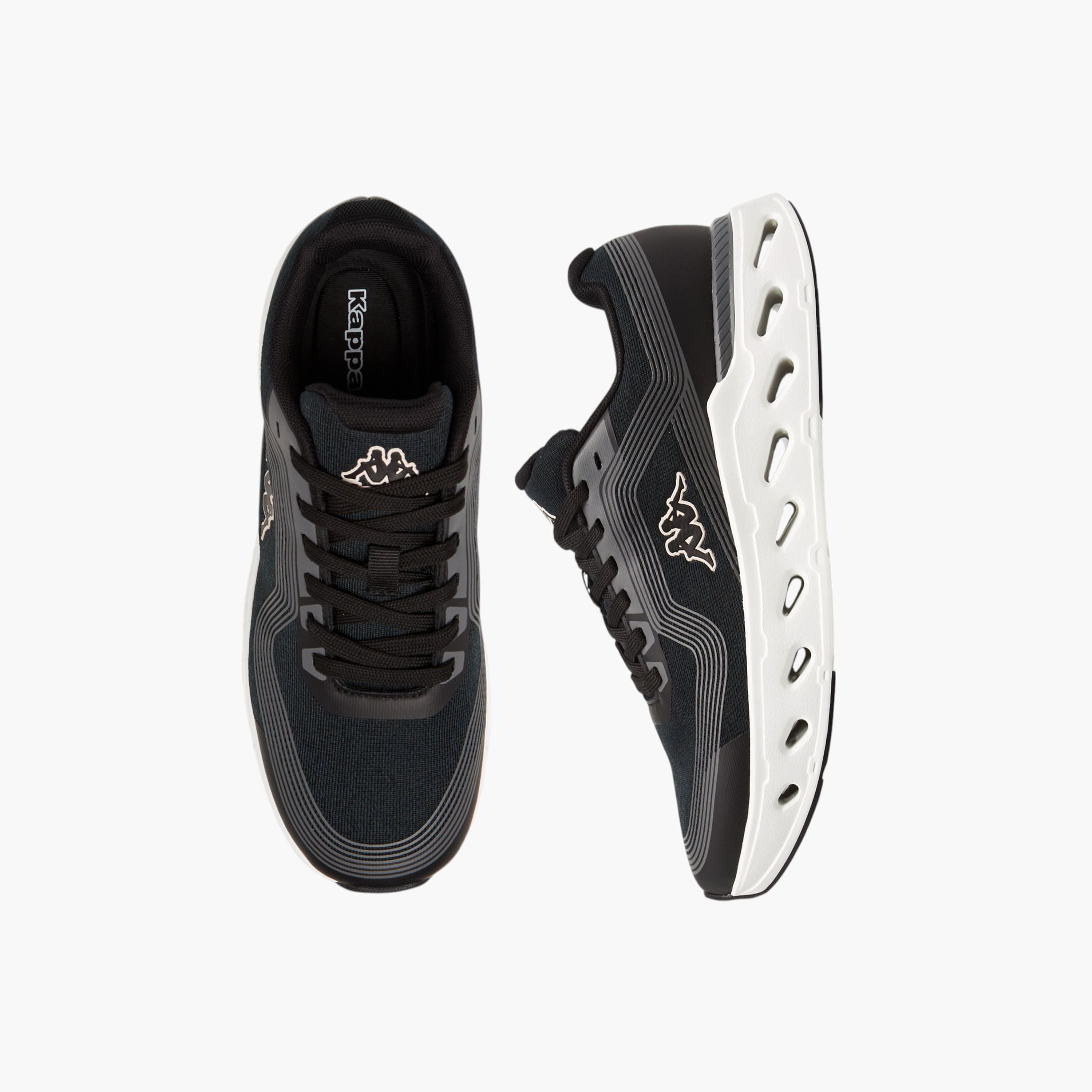 Kappa Women's Striped Lace-Up Sports Shoes-women-shoes-sports-image-1