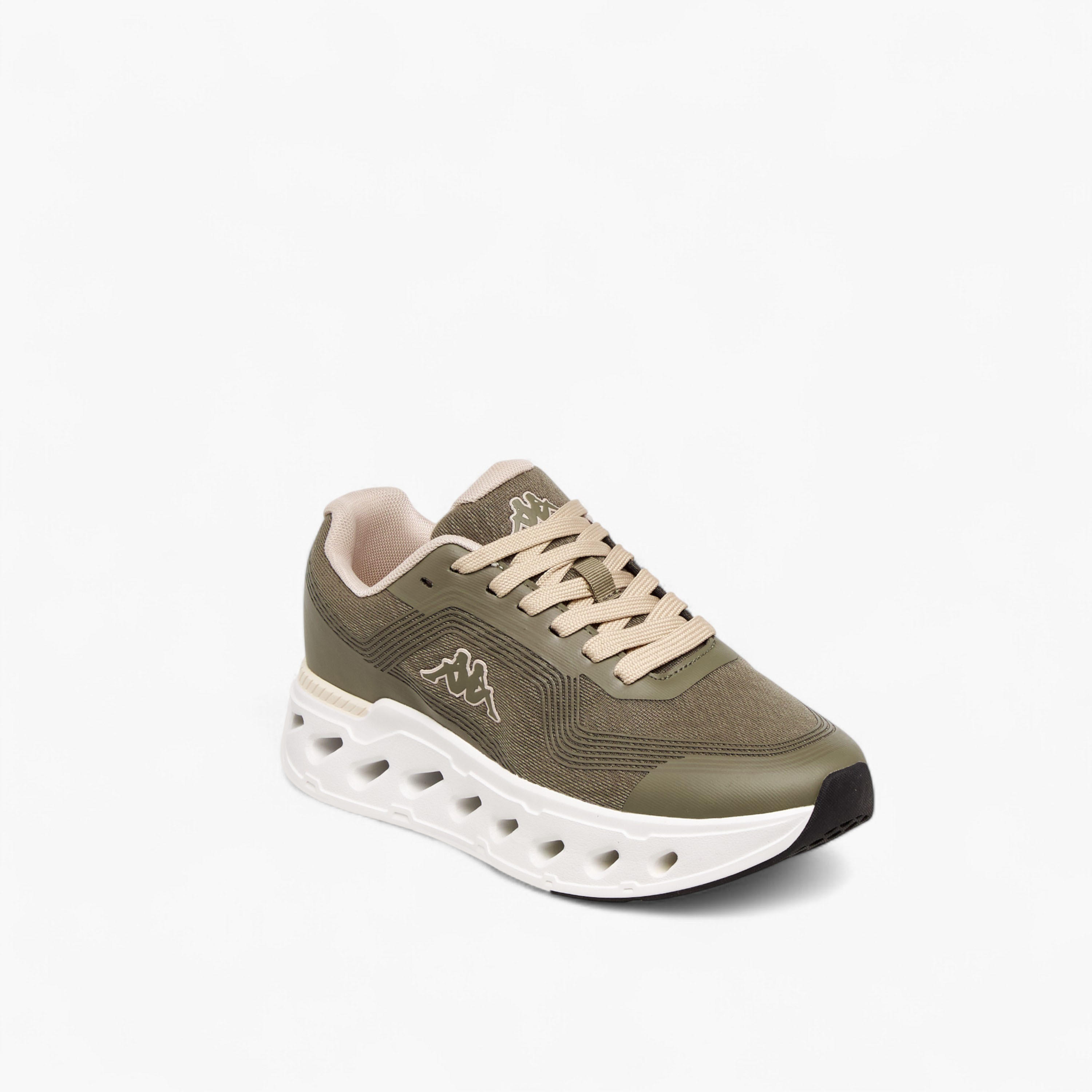 Kappa Women's Striped Lace-Up Sports Shoes-women-shoes-sports-image-2