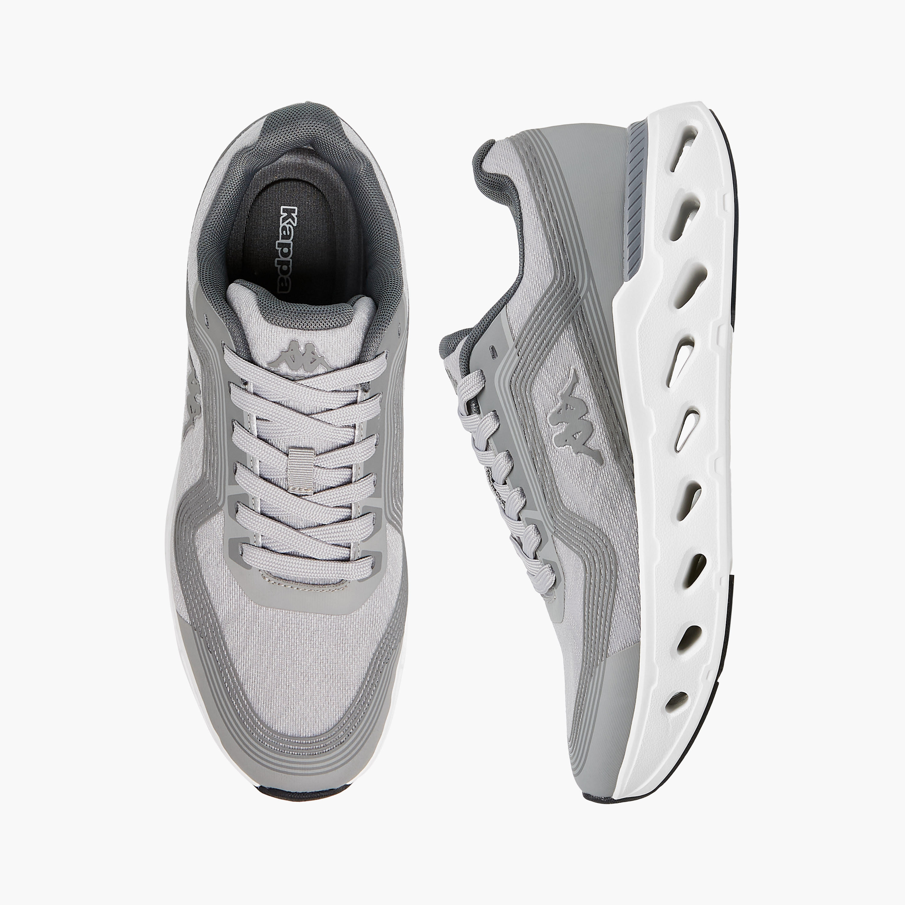 Kappa Men's Textured Lace-Up Sports Shoes-sports-men-shoes-image-1
