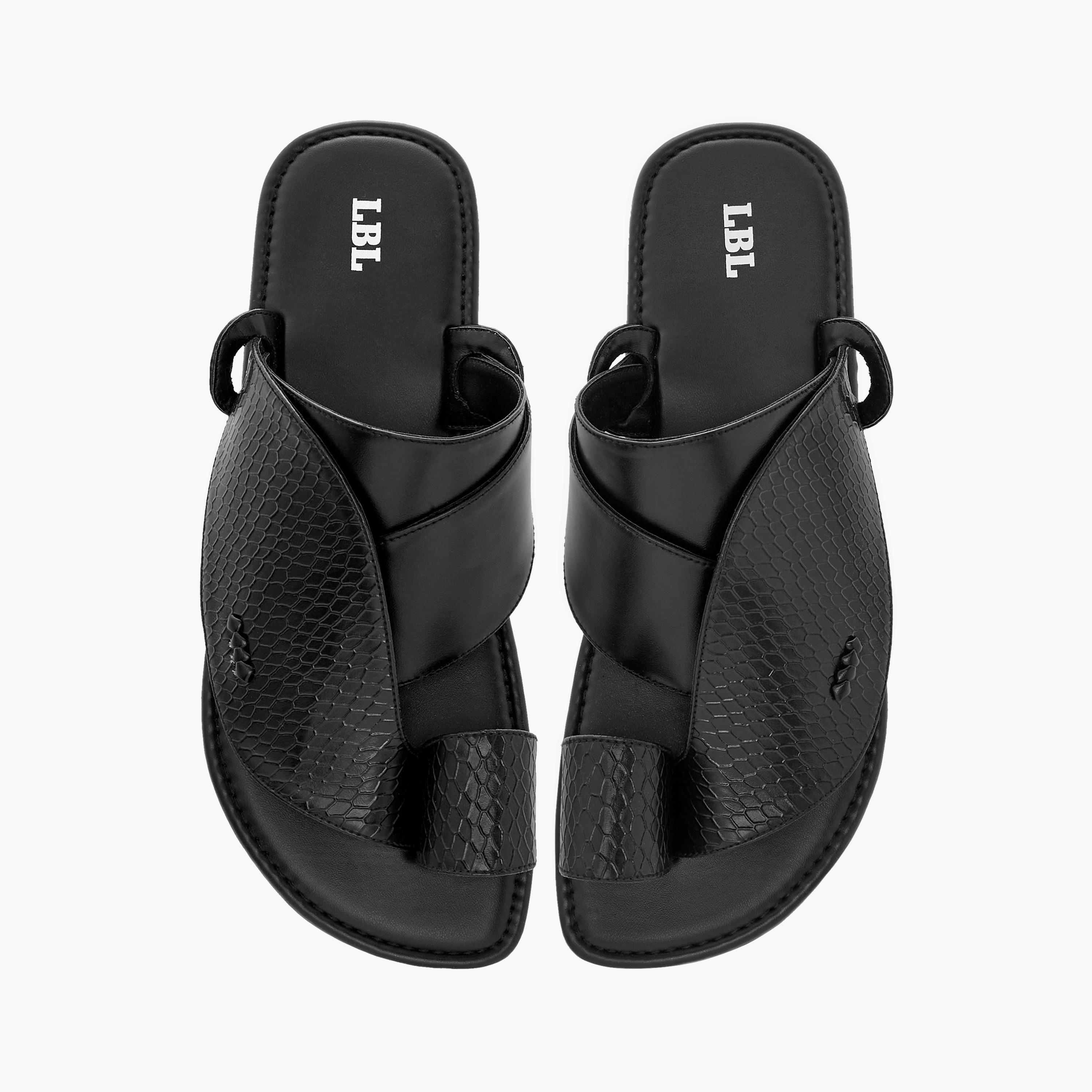 صندل عربي سهل الارتداء بنمط ألواح إل بي إل من شو إكسبريس-men-shoes-sandals-image-1
