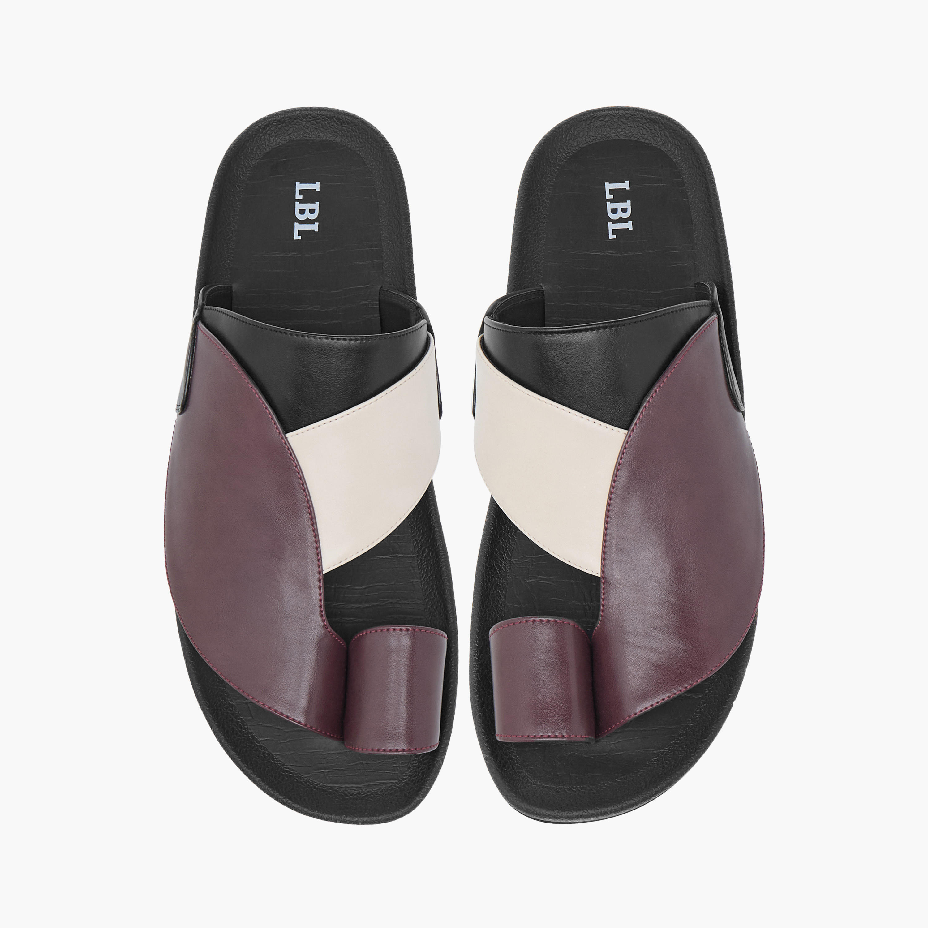 LBL by Shoexpress Panelled Slip-On Arabic Sandals-men-shoes-sandals-image-1