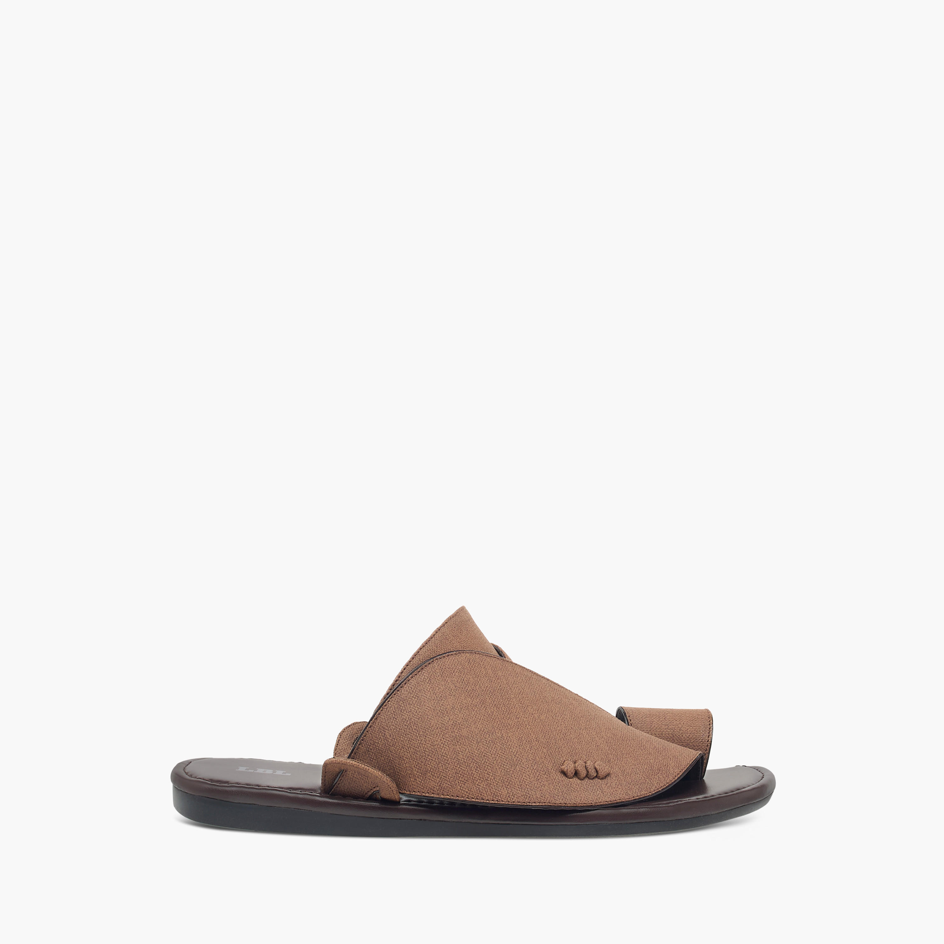 صندل عربي سهل الارتداء بارز الملمس بحلقة إصبع من إل بي إل من شو إكسبريس-men-shoes-sandals-image-6
