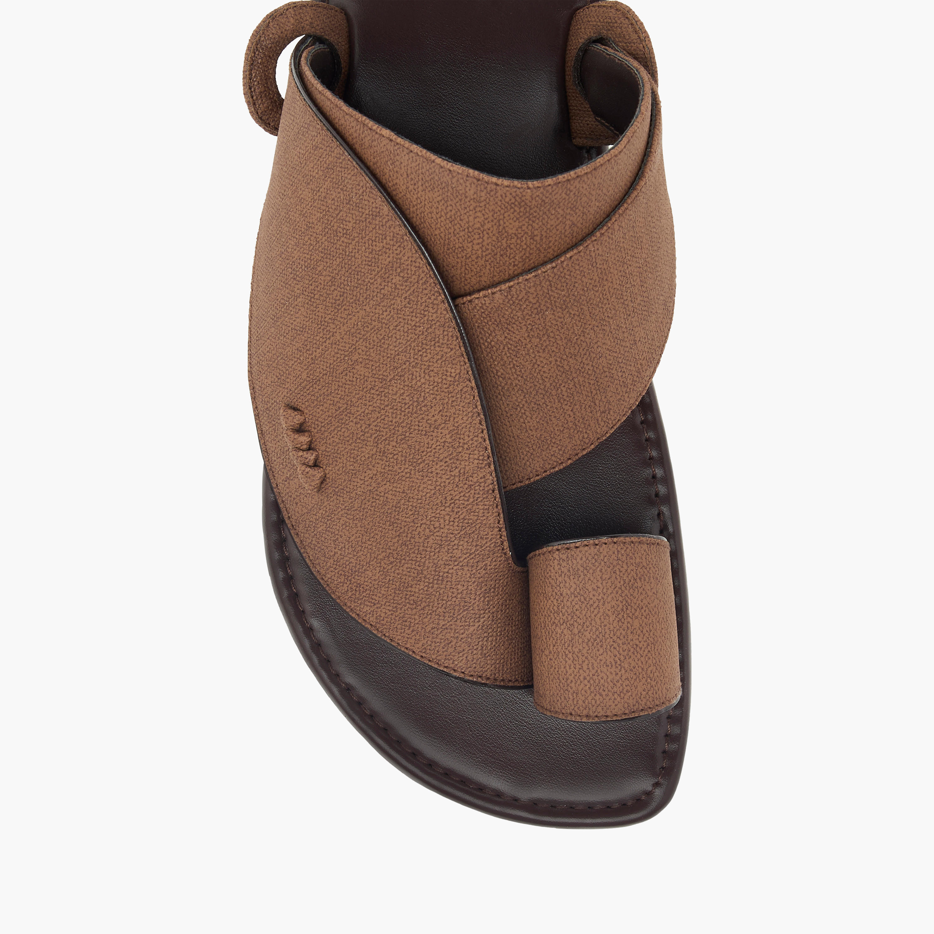 صندل عربي سهل الارتداء بارز الملمس بحلقة إصبع من إل بي إل من شو إكسبريس-men-shoes-sandals-image-3