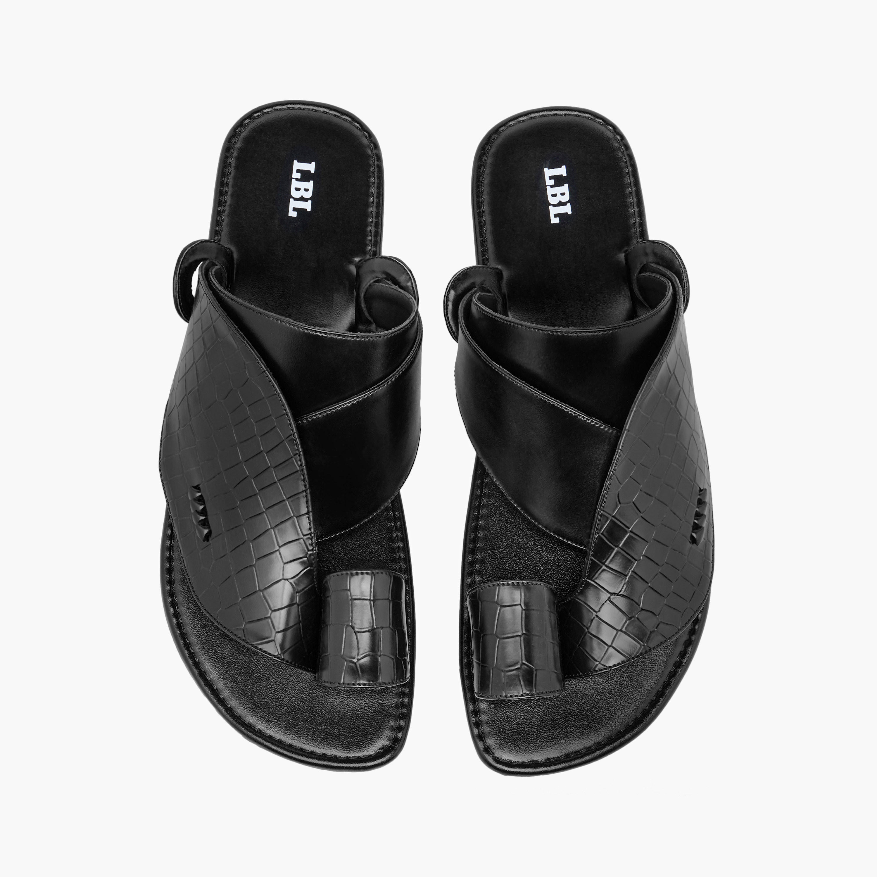 صندل عربي سهل الارتداء بارز الملمس من إل بي إل من شو إكسبريس-men-shoes-sandals-image-5