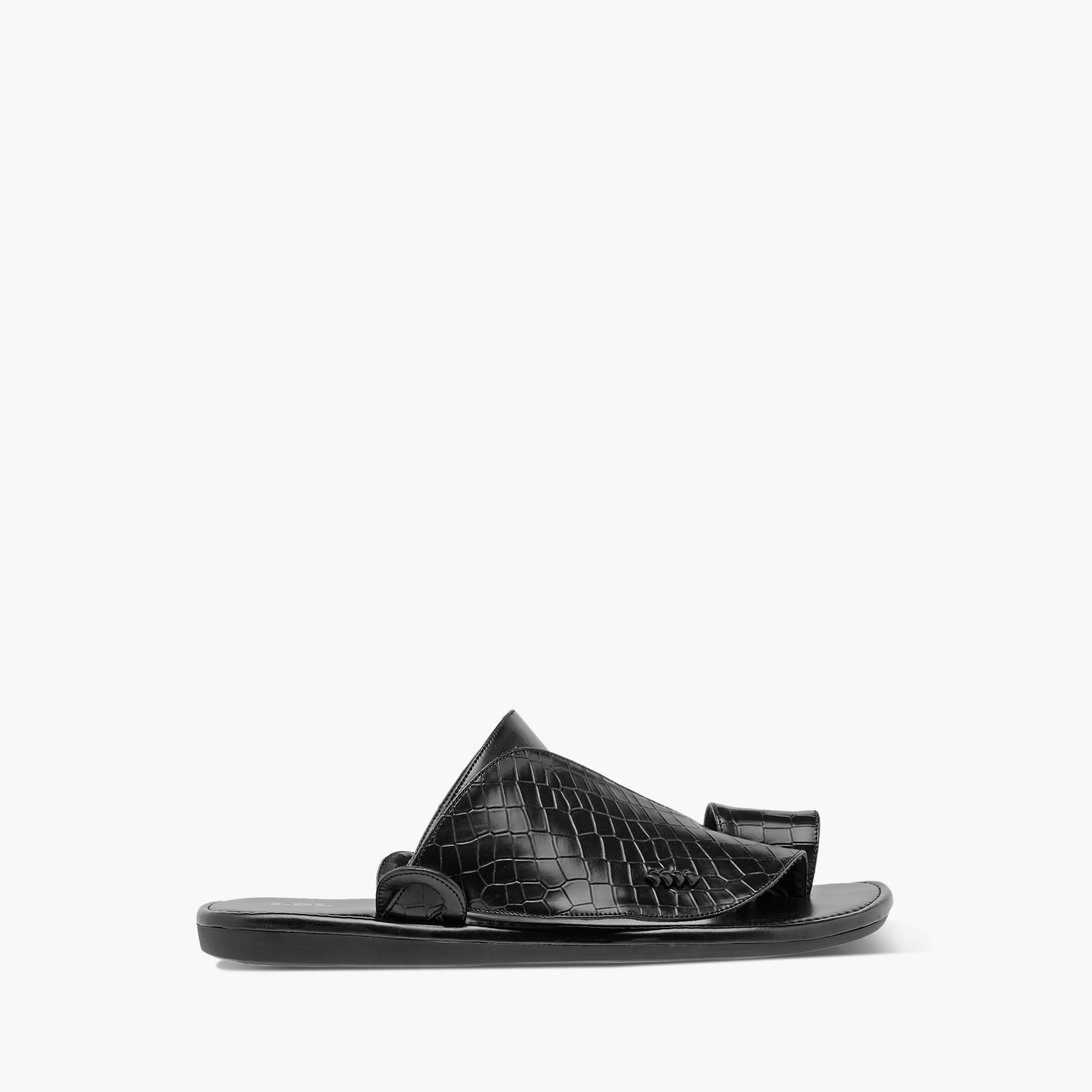 صندل عربي سهل الارتداء بارز الملمس من إل بي إل من شو إكسبريس-men-shoes-sandals-image-2