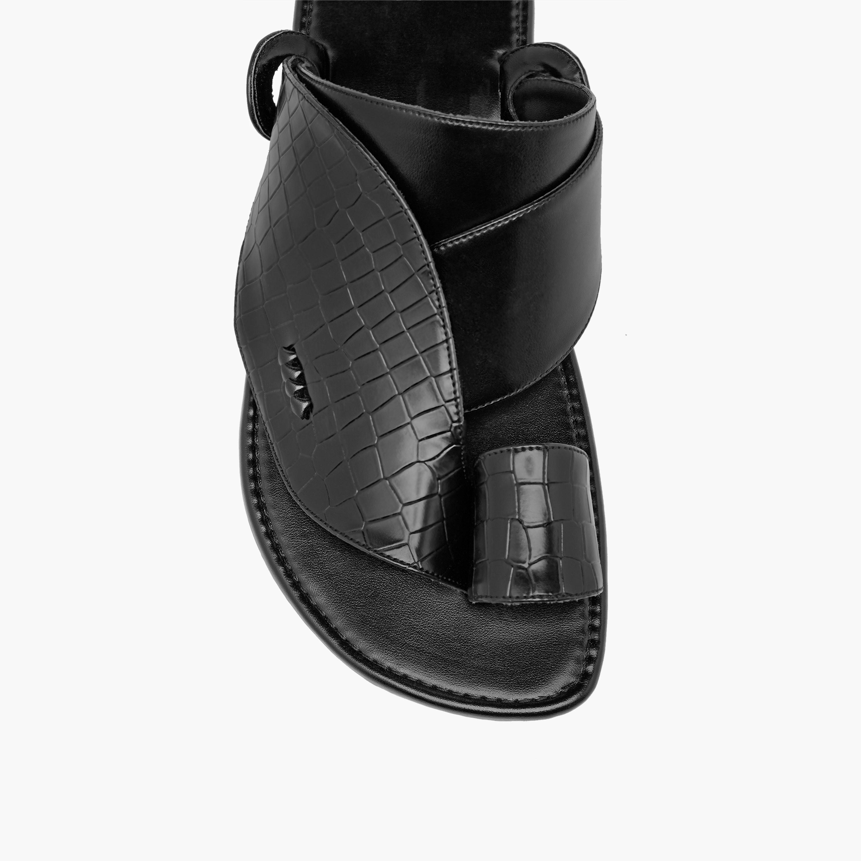 صندل عربي سهل الارتداء بارز الملمس من إل بي إل من شو إكسبريس-men-shoes-sandals-image-3