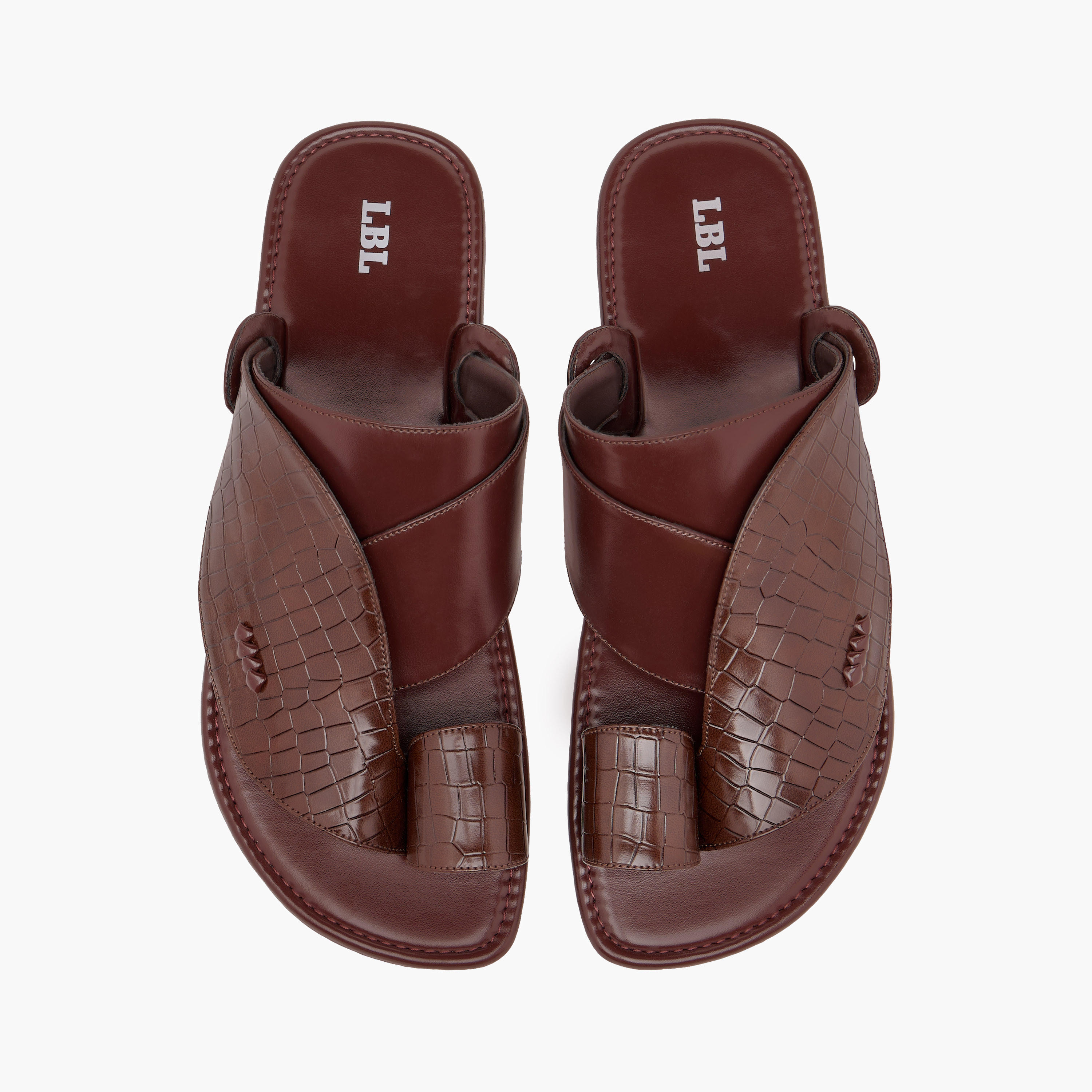 صندل عربي سهل الارتداء بارز الملمس من إل بي إل من شو إكسبريس-men-shoes-sandals-image-1