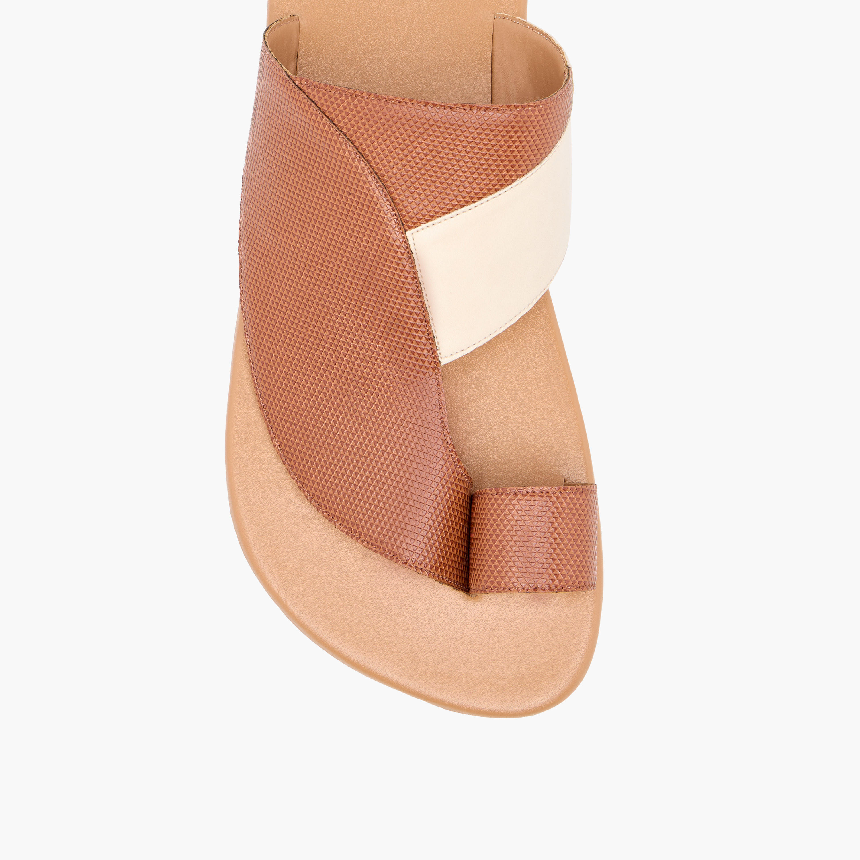 LBL by Shoexpress Panelled Slip-On Arabic Sandals with Toe Loop Detail-men-shoes-sandals-image-7