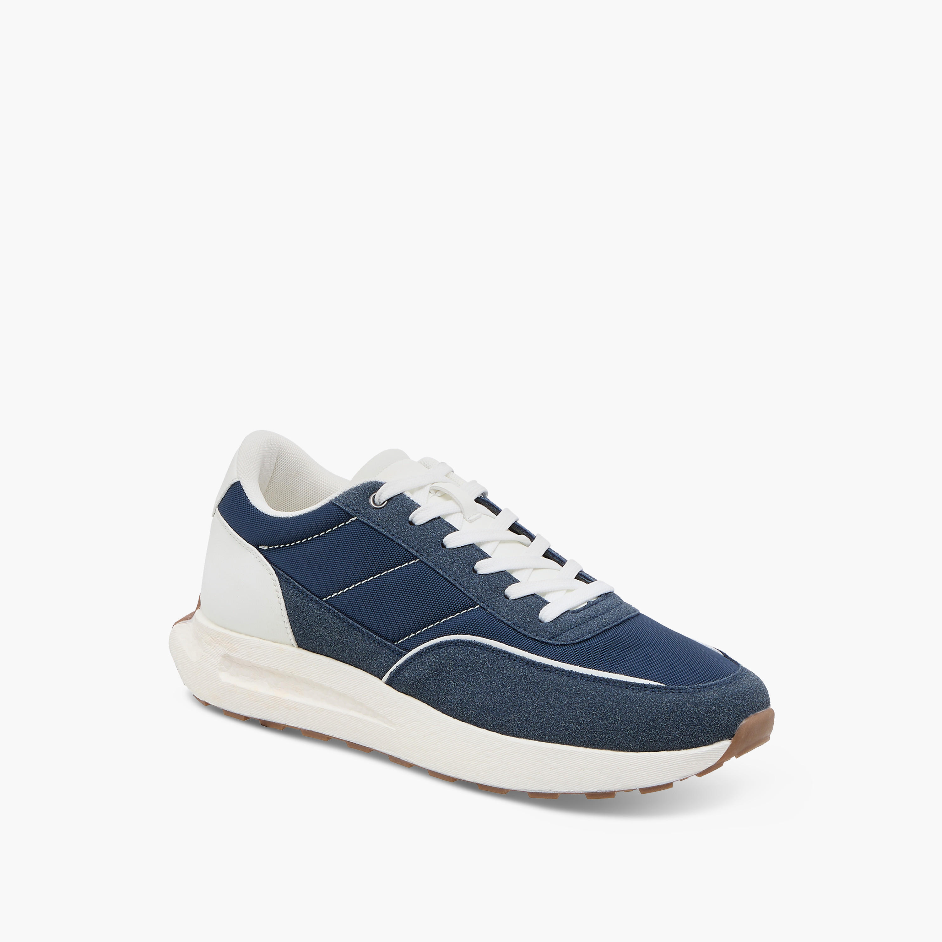 LBL by Shoexpress Panelled Sneakers with Lace-Up Closure-men-shoes-sneakers-image-2