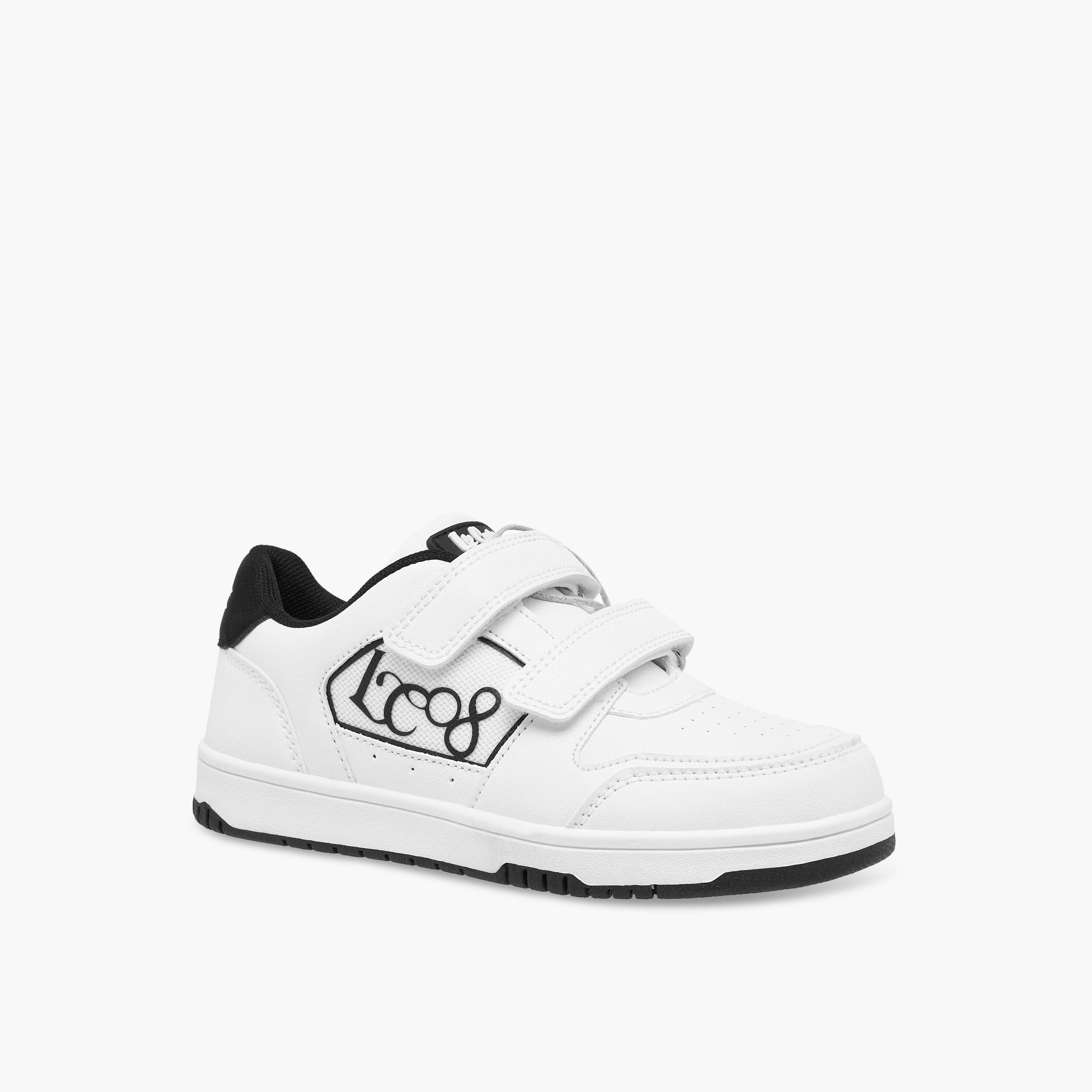 Lee Cooper Kids' Logo Applique Sneakers with Hook and Loop Closure-boys-shoes-sneakers-image-2