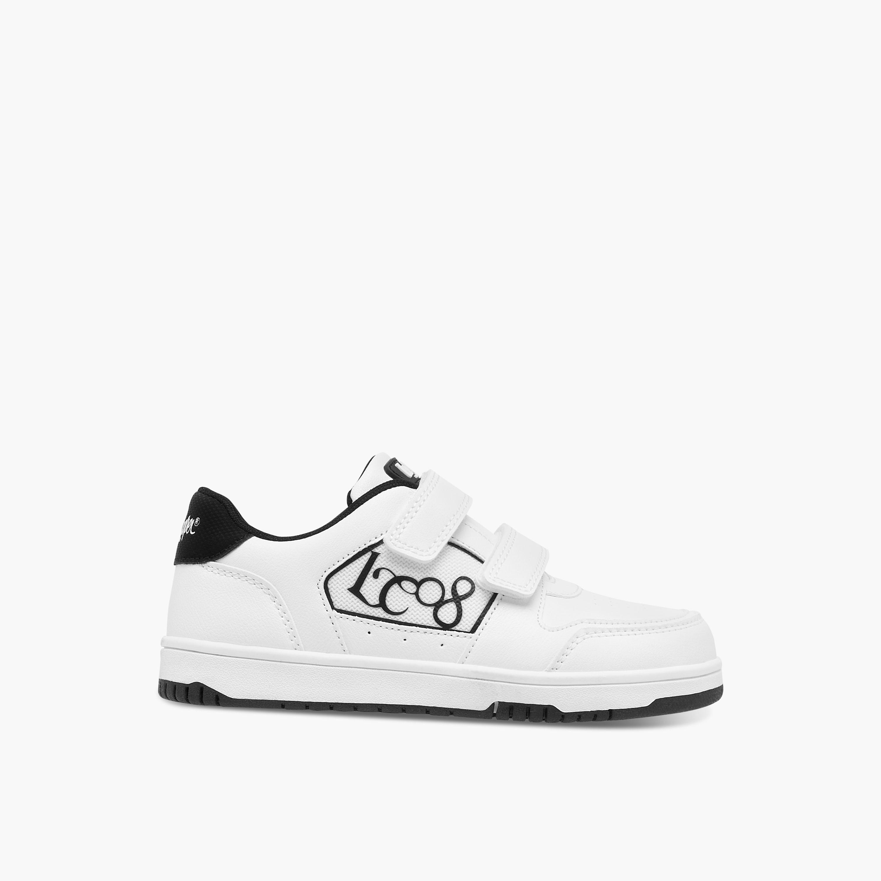 Lee Cooper Kids' Logo Applique Sneakers with Hook and Loop Closure-boys-shoes-sneakers-image-3