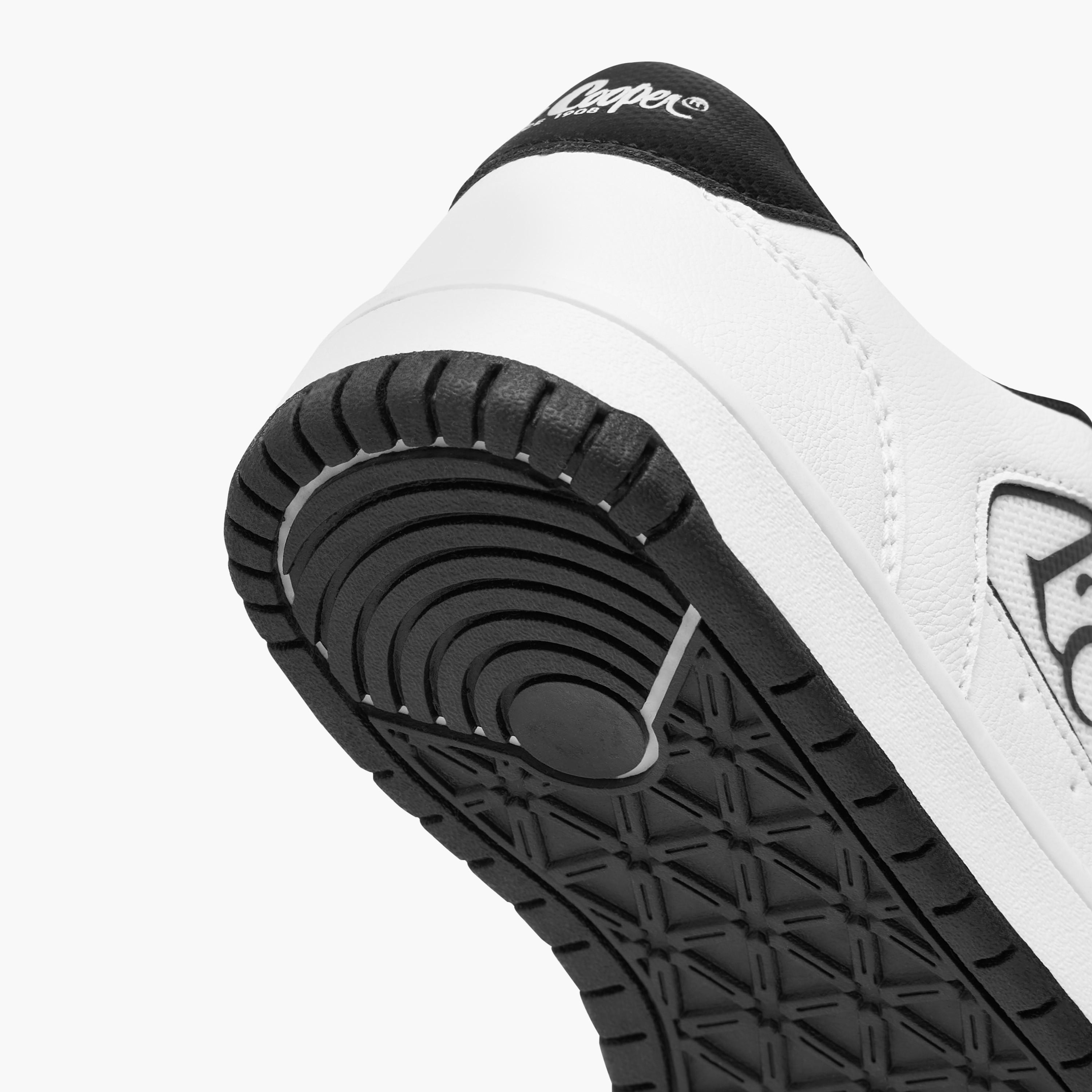 Lee Cooper Kids' Logo Applique Sneakers with Hook and Loop Closure-boys-shoes-sneakers-image-5