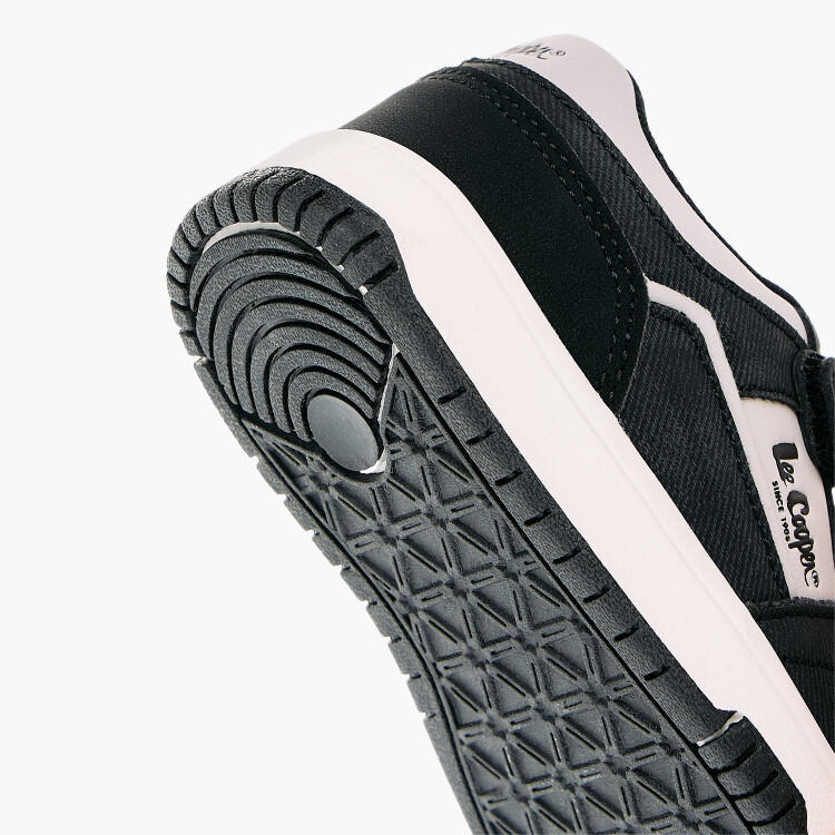 Lee Cooper Kids' Panelled Sneakers with Hook and Loop Closure-boys-shoes-sneakers-image-5
