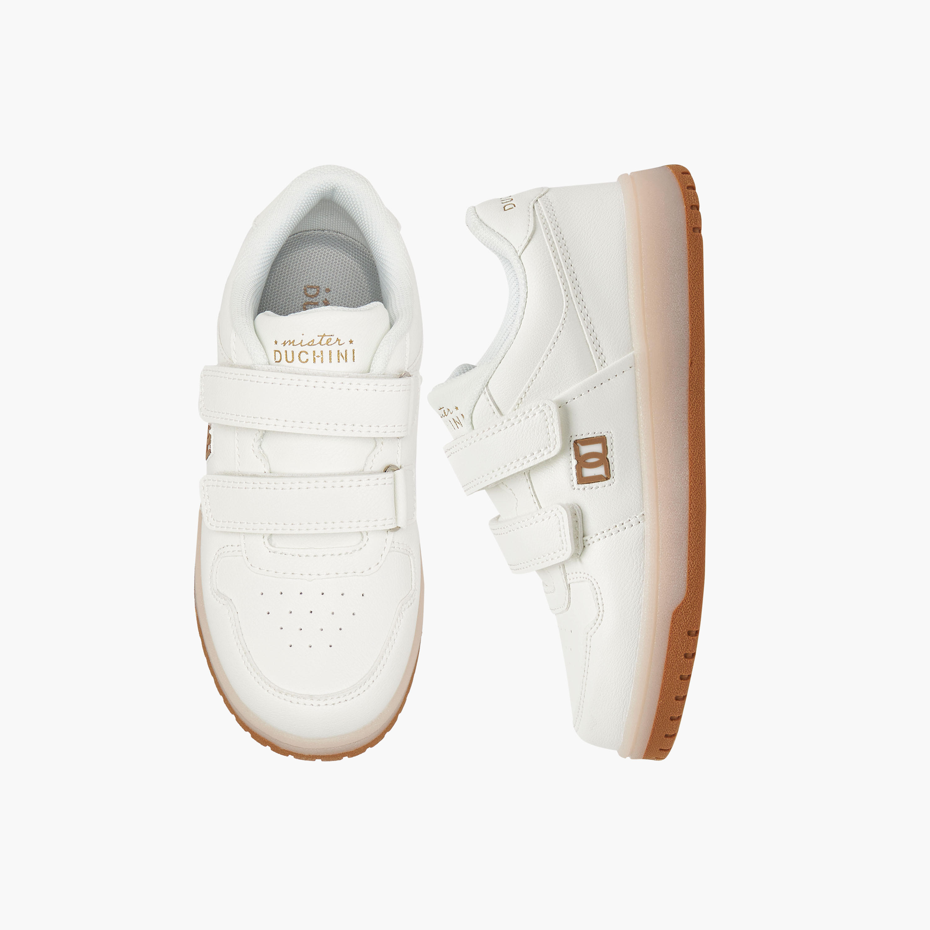 Mister Duchini Panelled Sneakers with Hook and Loop Closure-boys-shoes-sneakers-image-1