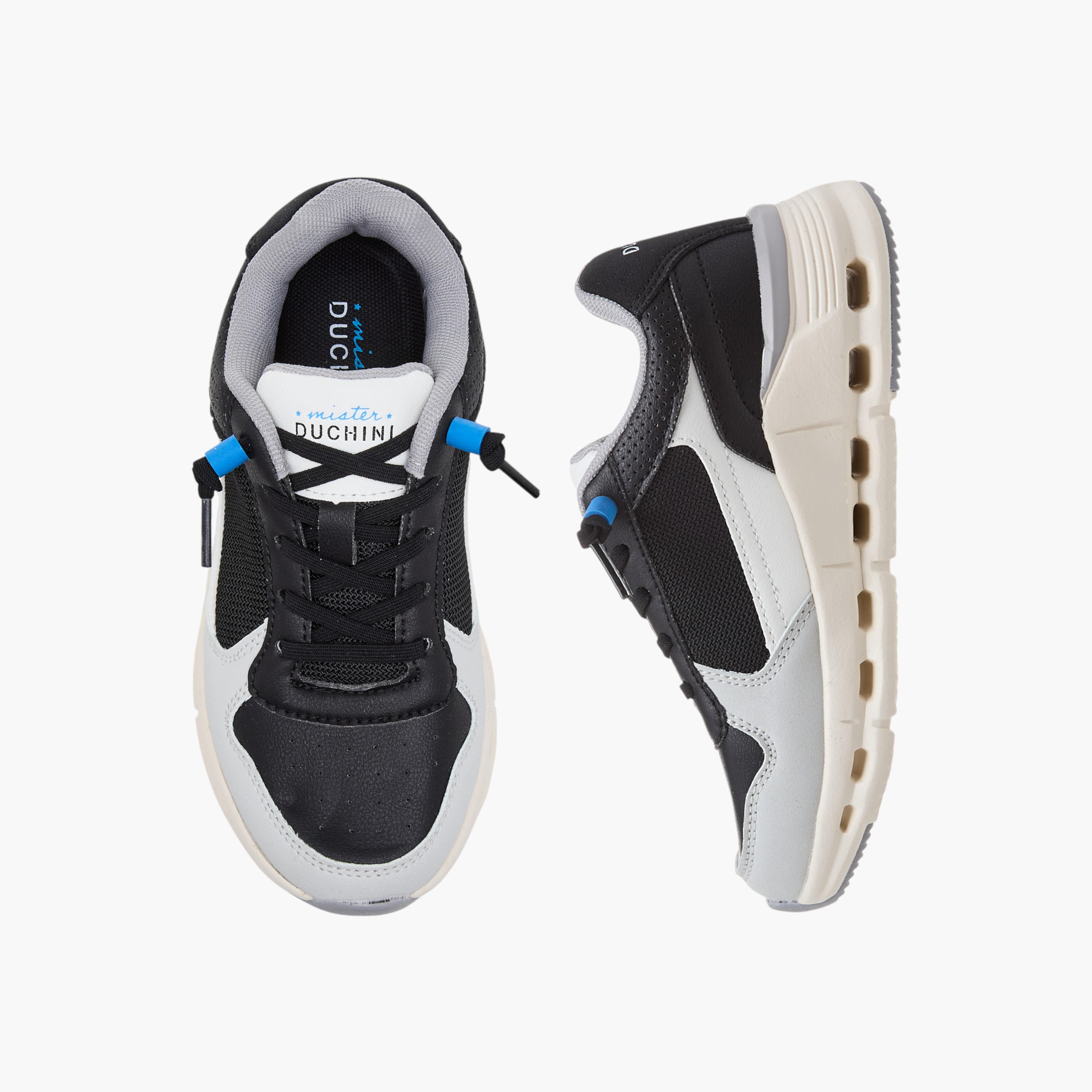 Mister Duchini Panelled Lace-Up Sneakers-boys-shoes-sneakers-image-1