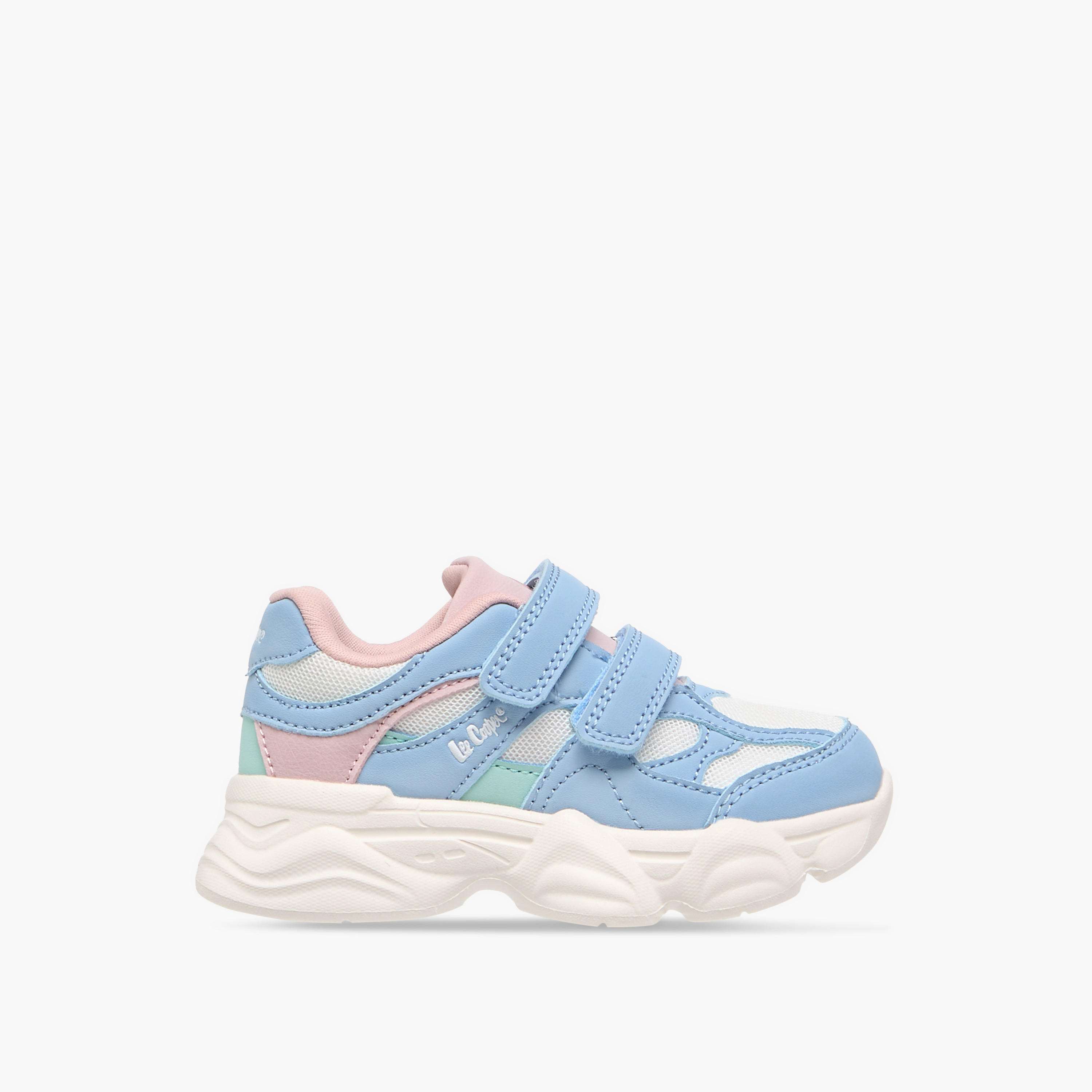 Lee Cooper Girls' Colourblock Sneakers with Hook and Loop Closure-girls-shoes-sneakers-image-3