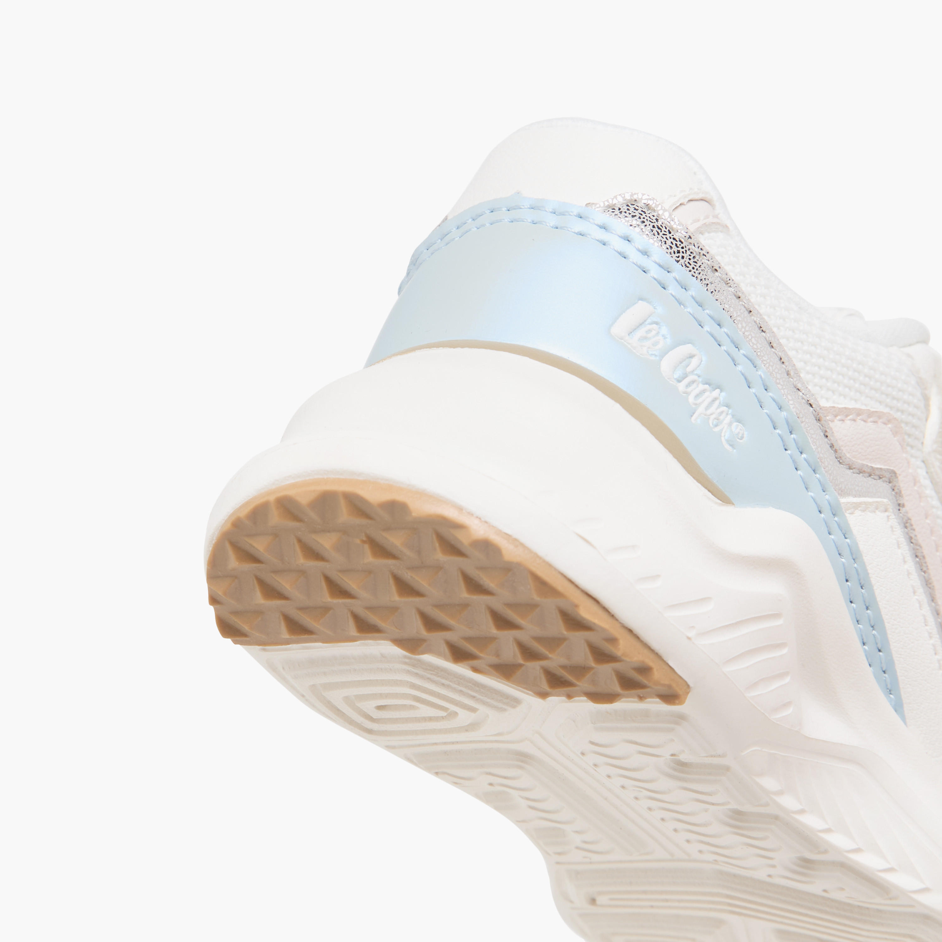 Lee Cooper Girls' Colourblock Sneakers with Hook and Loop Closure-girls-shoes-sneakers-image-5