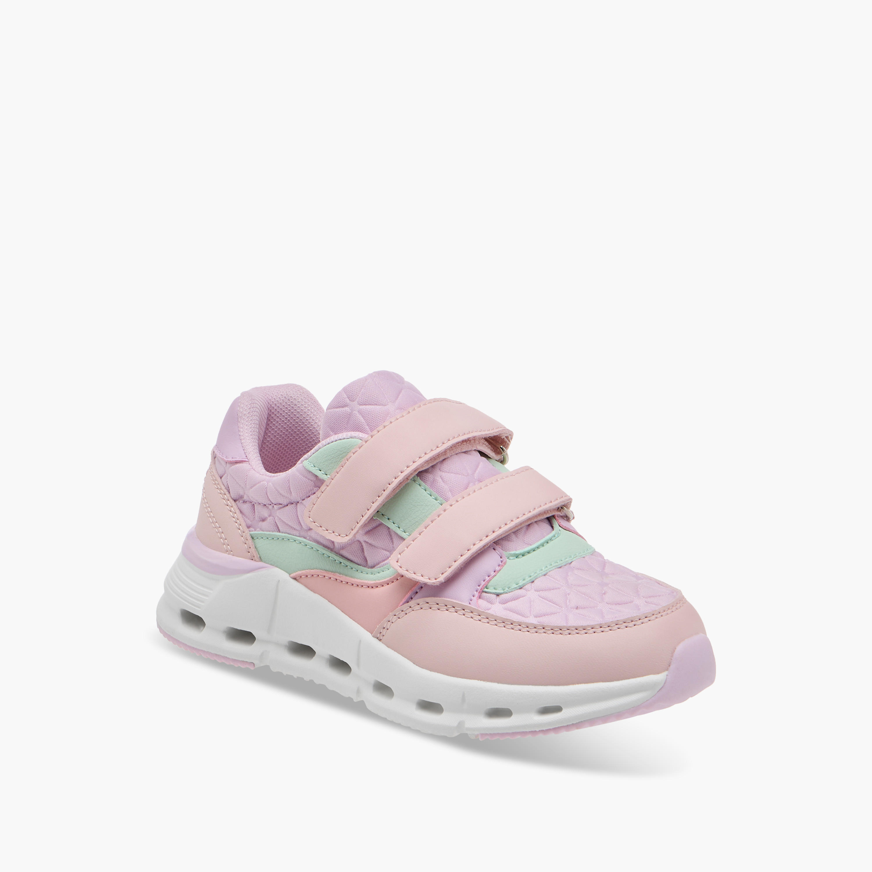 حذاء سنيكرز متعدد التصاميم بشريط إغلاق لاصق من ليتل ميسي-girls-shoes-sneakers-image-2