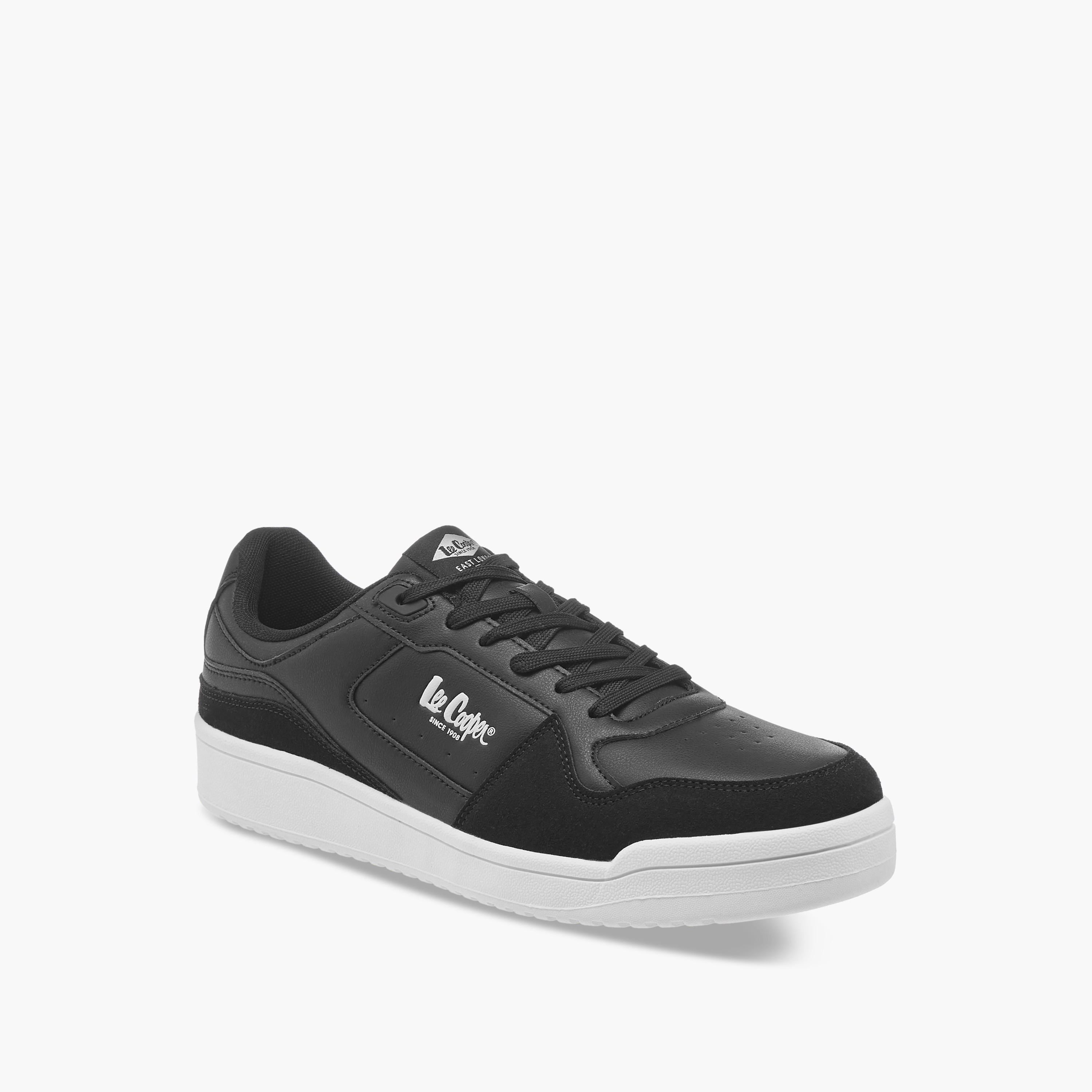 Lee Cooper Men's Panelled Lace-Up Sneakers-men-shoes-sneakers-image-2