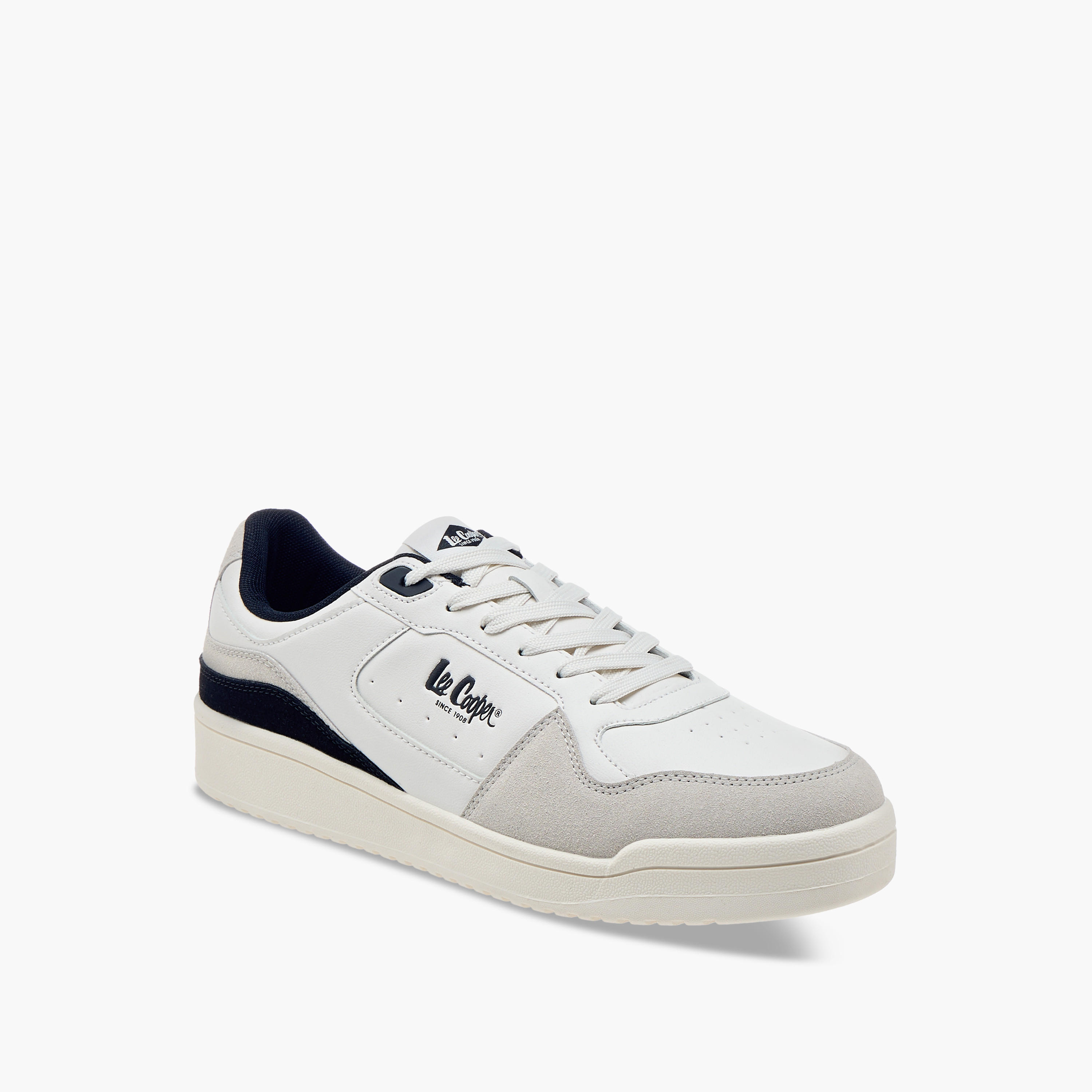 Lee Cooper Men's Panelled Lace-Up Sneakers-men-shoes-sneakers-image-2
