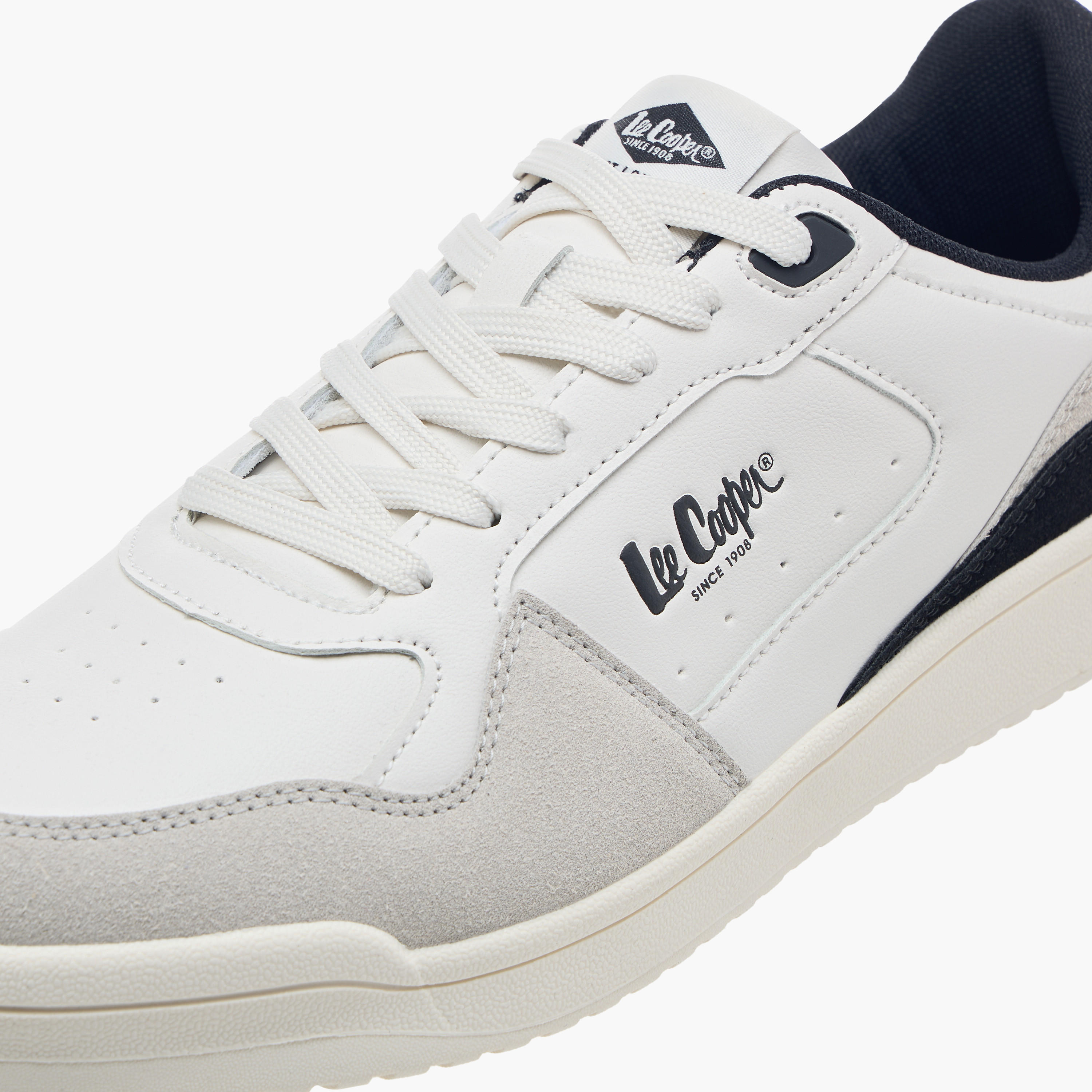 Lee Cooper Men's Panelled Lace-Up Sneakers-men-shoes-sneakers-image-4
