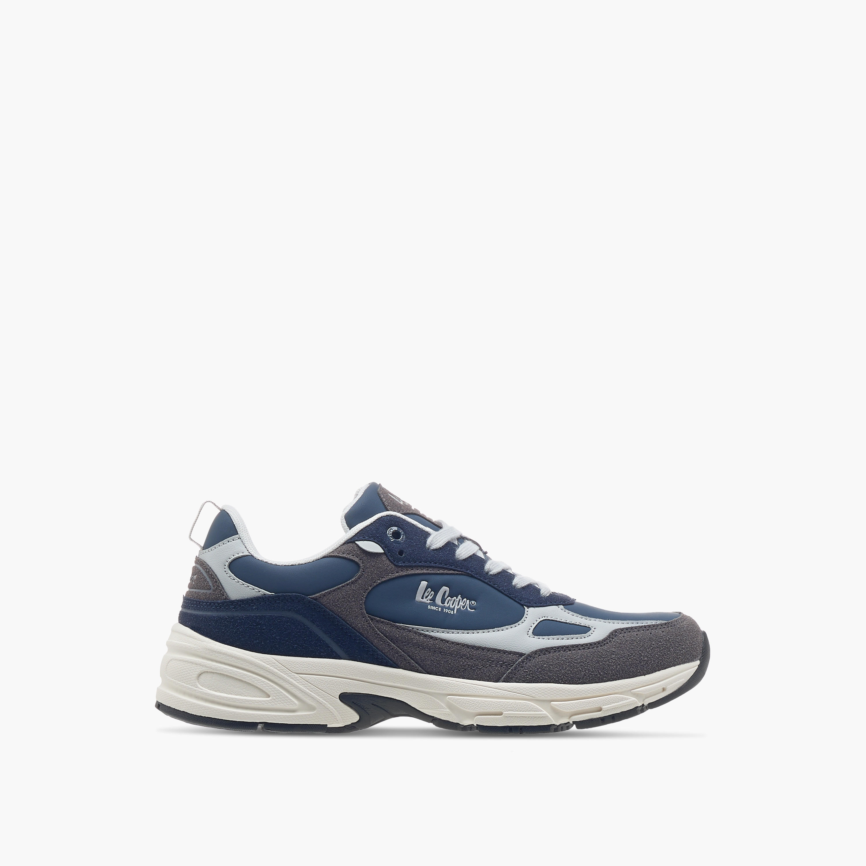 Lee Cooper Men's Panelled Lace-Up Sneakers-men-shoes-sneakers-image-3