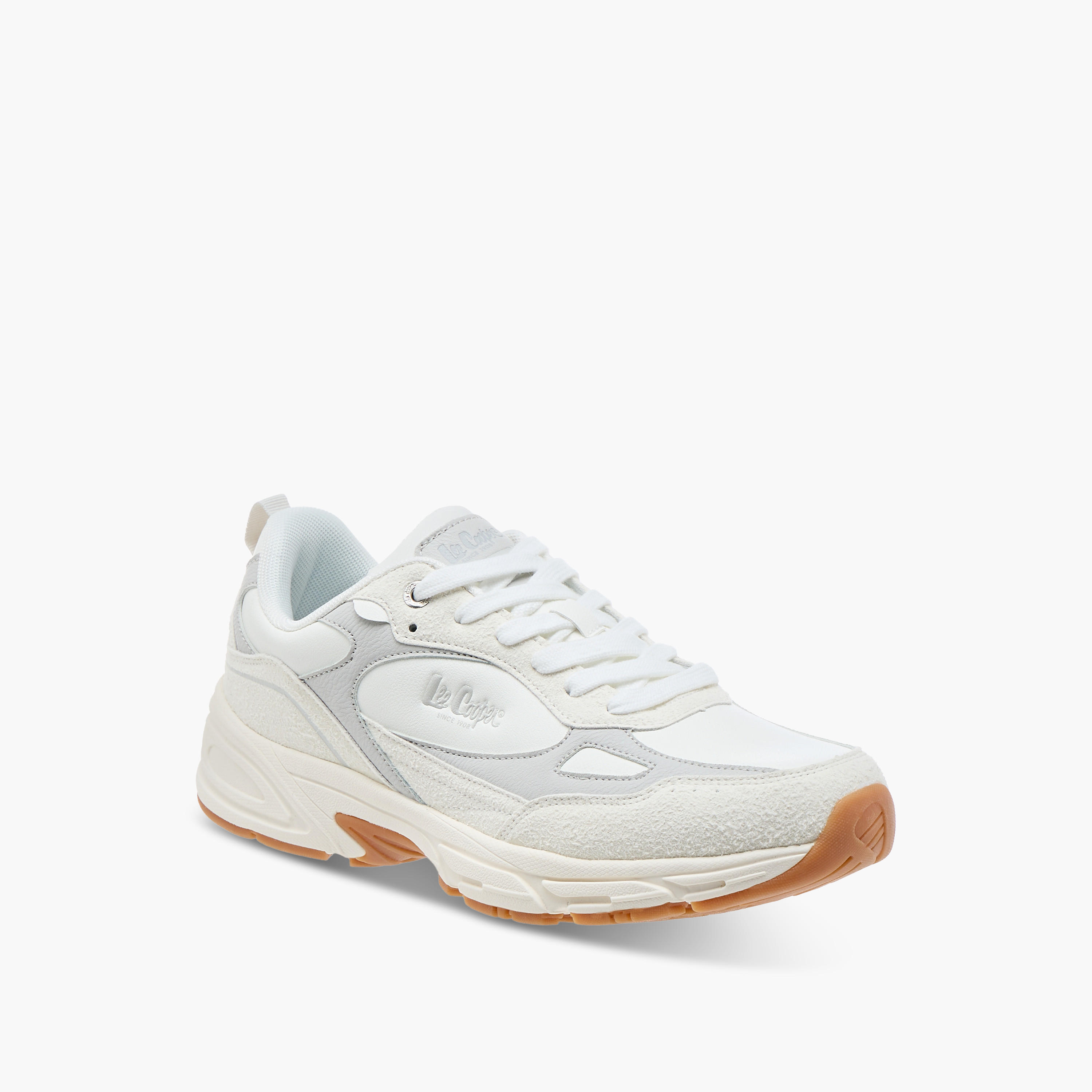 Lee Cooper Men's Panelled Lace-Up Sneakers-men-shoes-sneakers-image-2