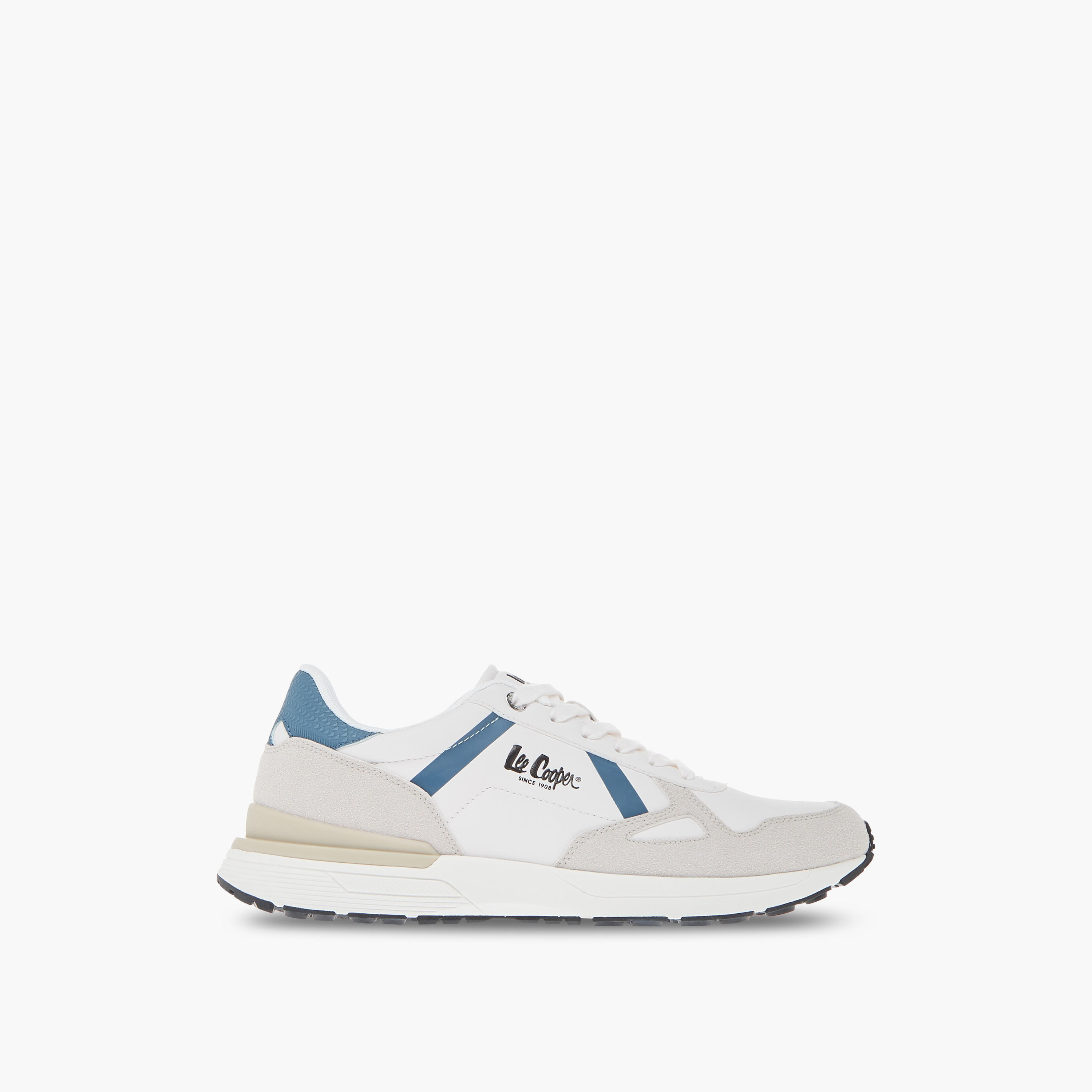 Lee Cooper Men's Logo Detail Sneakers with Lace-Up Closure-men-shoes-sneakers-image-3