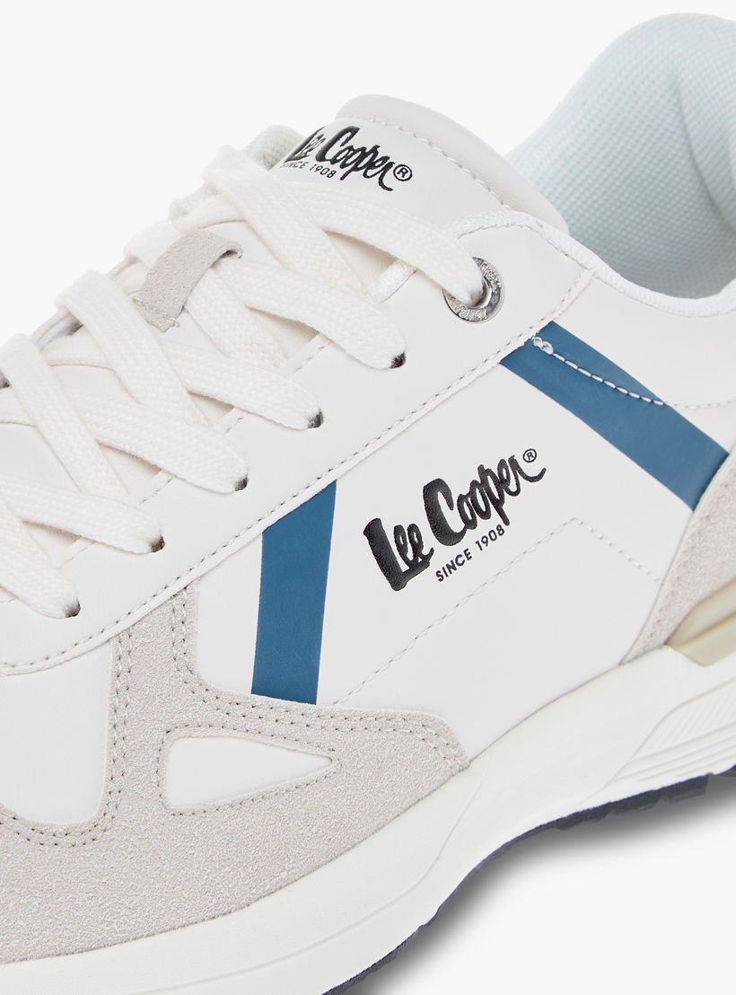 Lee Cooper Men's Logo Detail Sneakers with Lace-Up Closure-men-shoes-sneakers-image-4
