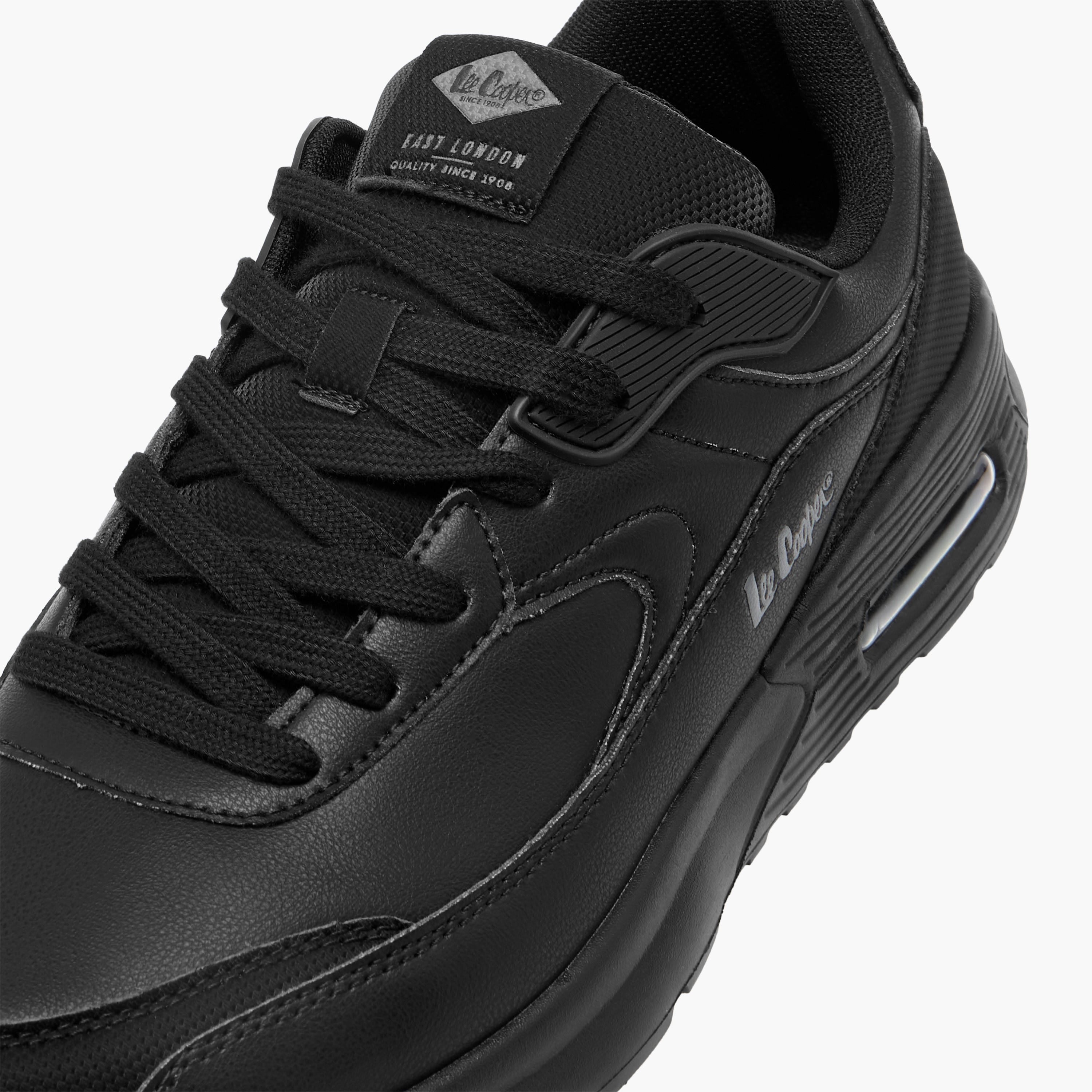 Lee Cooper Men's Logo Detail Sneakers with Lace-Up Closure-men-shoes-sneakers-image-4