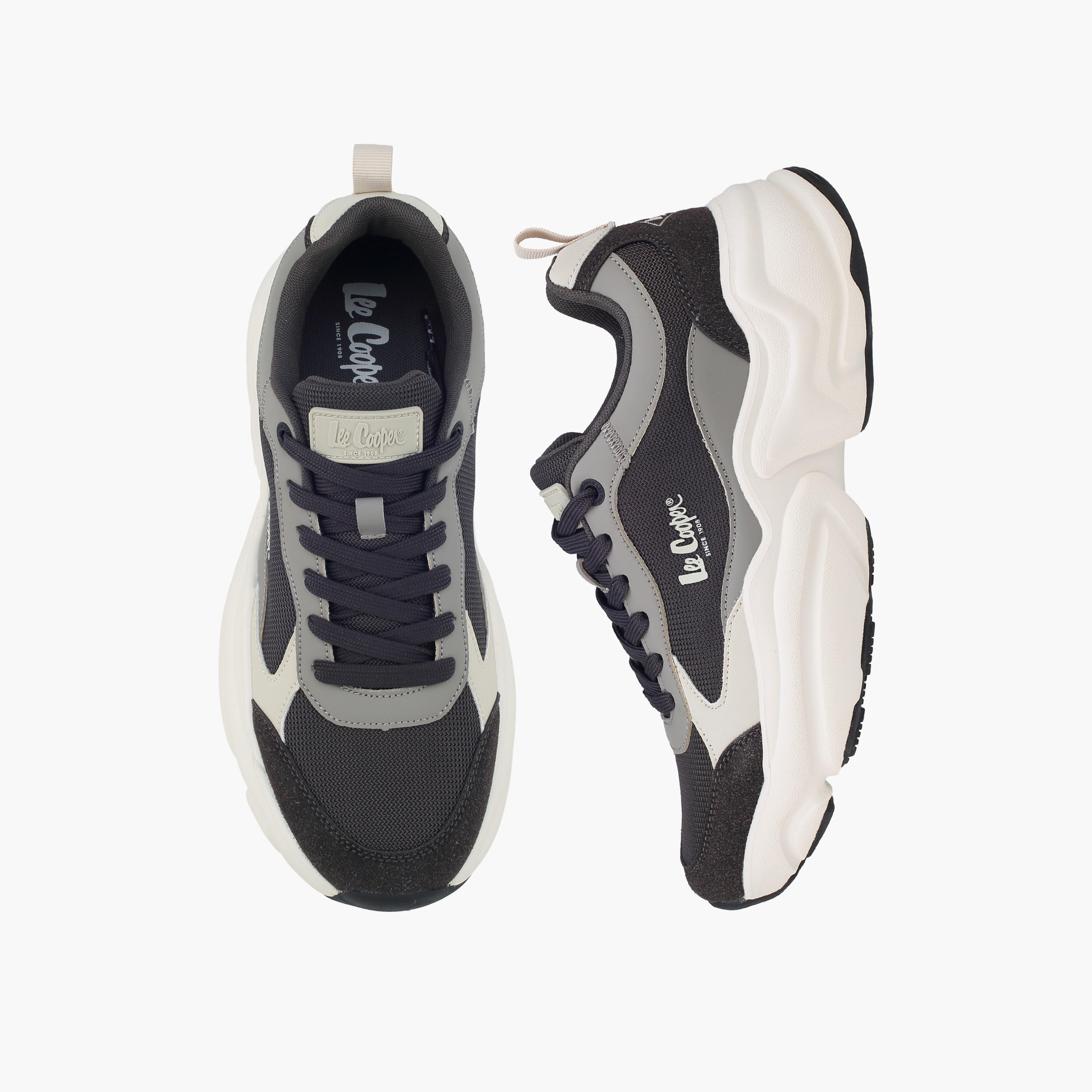 حذاء سنيكرز برباط وقوالب ملونة للرجال من لي كوبر-men-shoes-sneakers-image-1