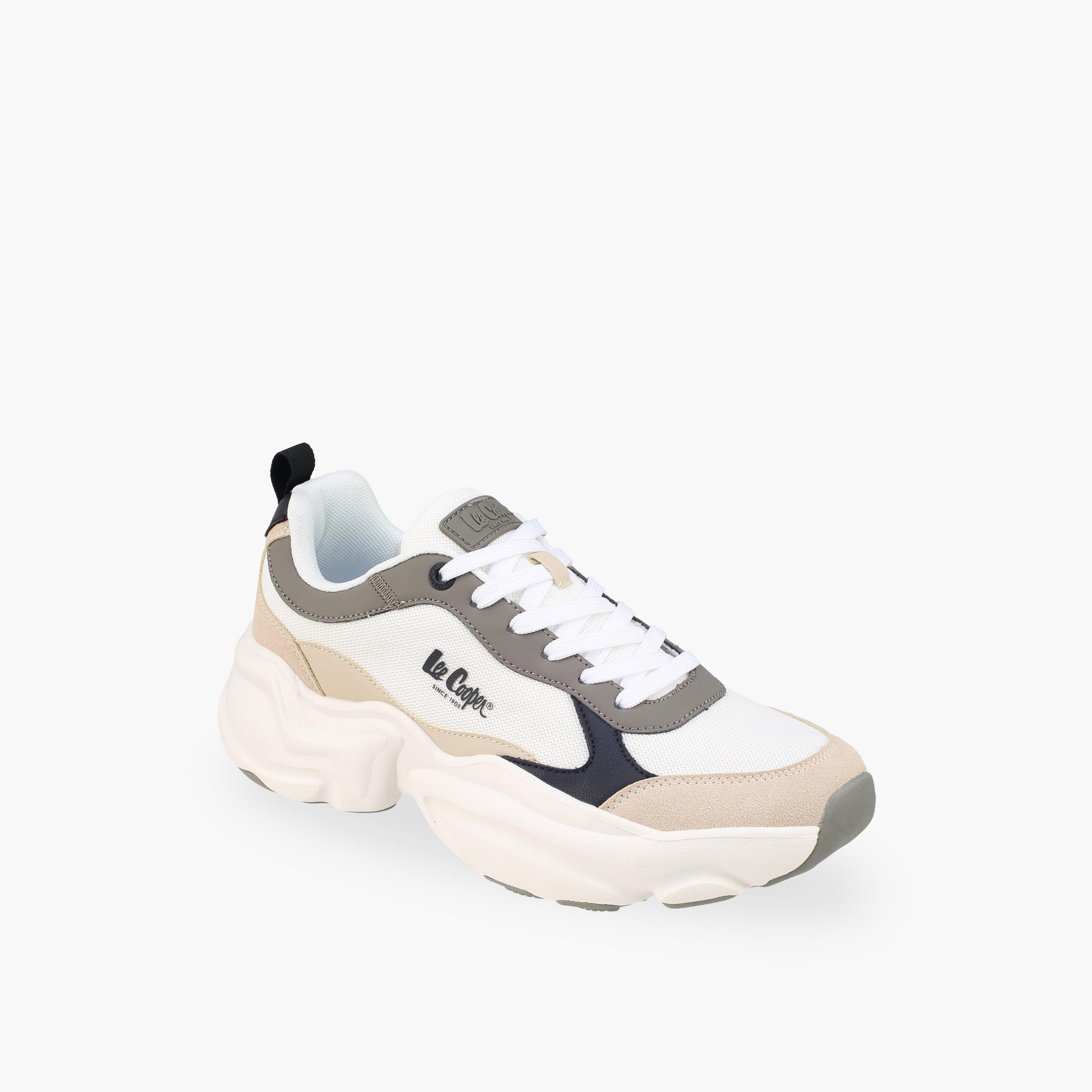 Lee Cooper Men Colourblock Lace-Up Sneakers-men-shoes-sneakers-image-2