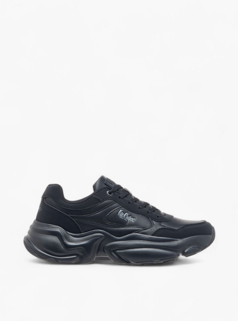 Lee Cooper Men's Panelled Lace-Up Sneakers-men-shoes-sneakers-image-3