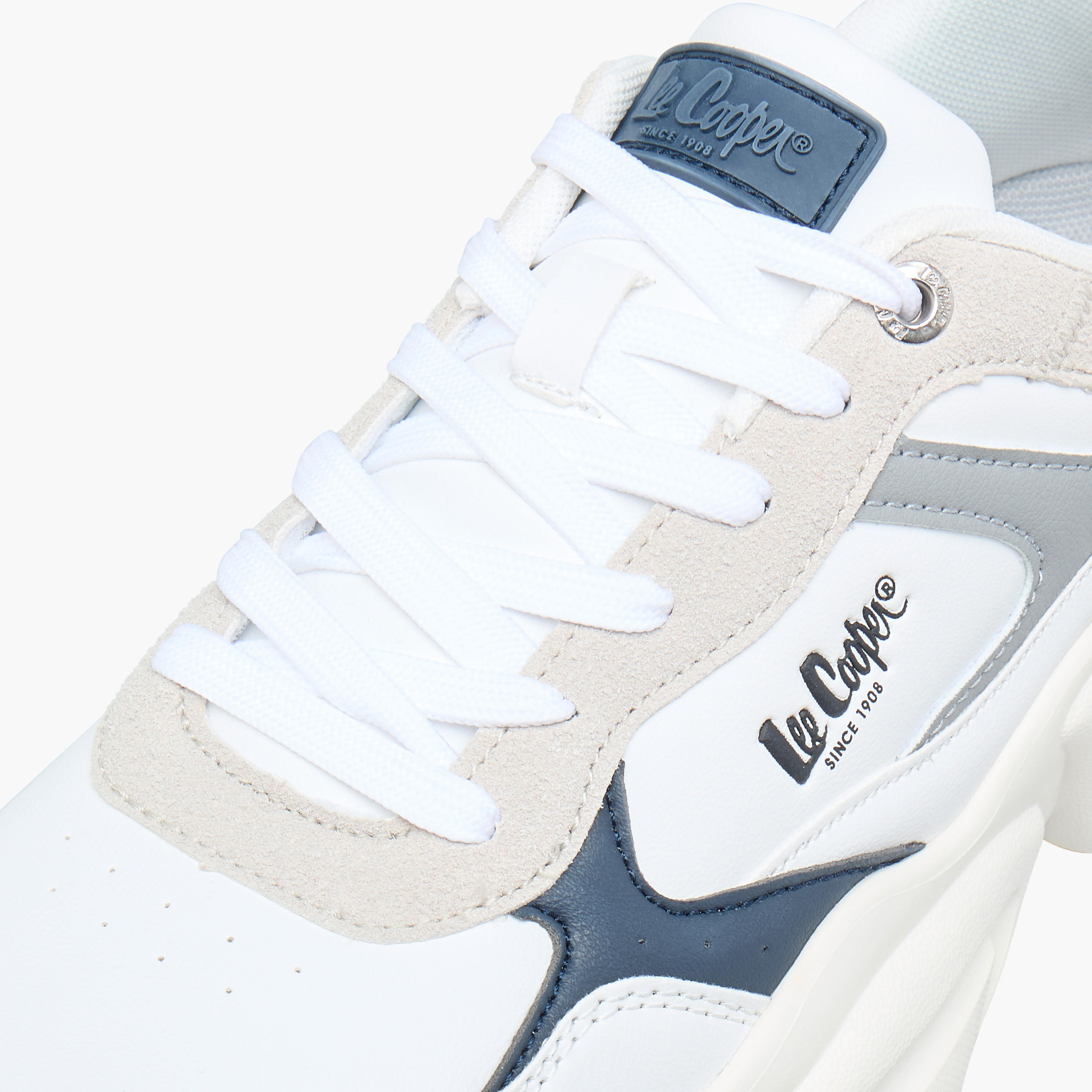 Lee Cooper Men's Panelled Lace-Up Sneakers-men-shoes-sneakers-image-4