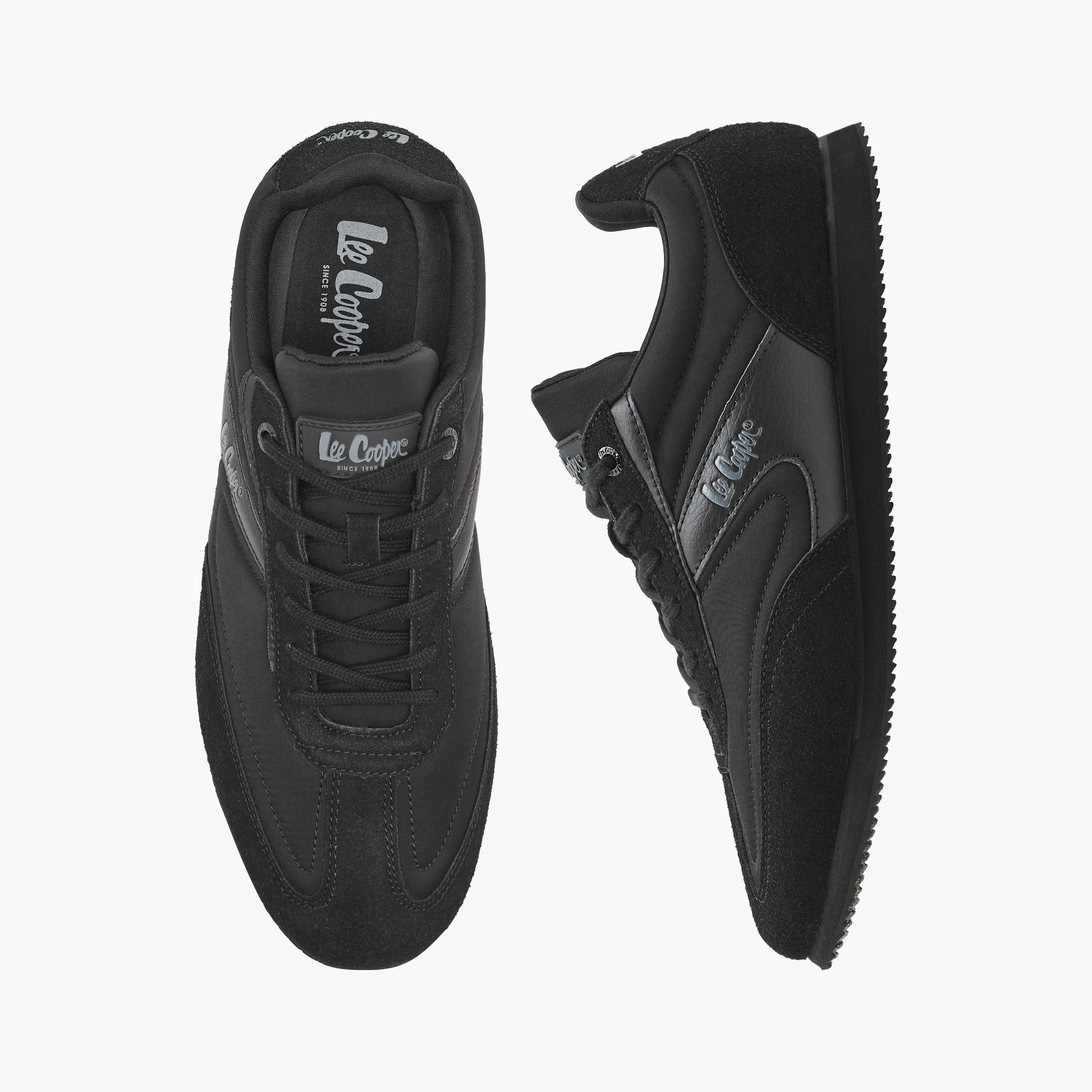 Lee Cooper Men's Colourblock Shoes with Lace-Up Closure-men-shoes-sneakers-image-1