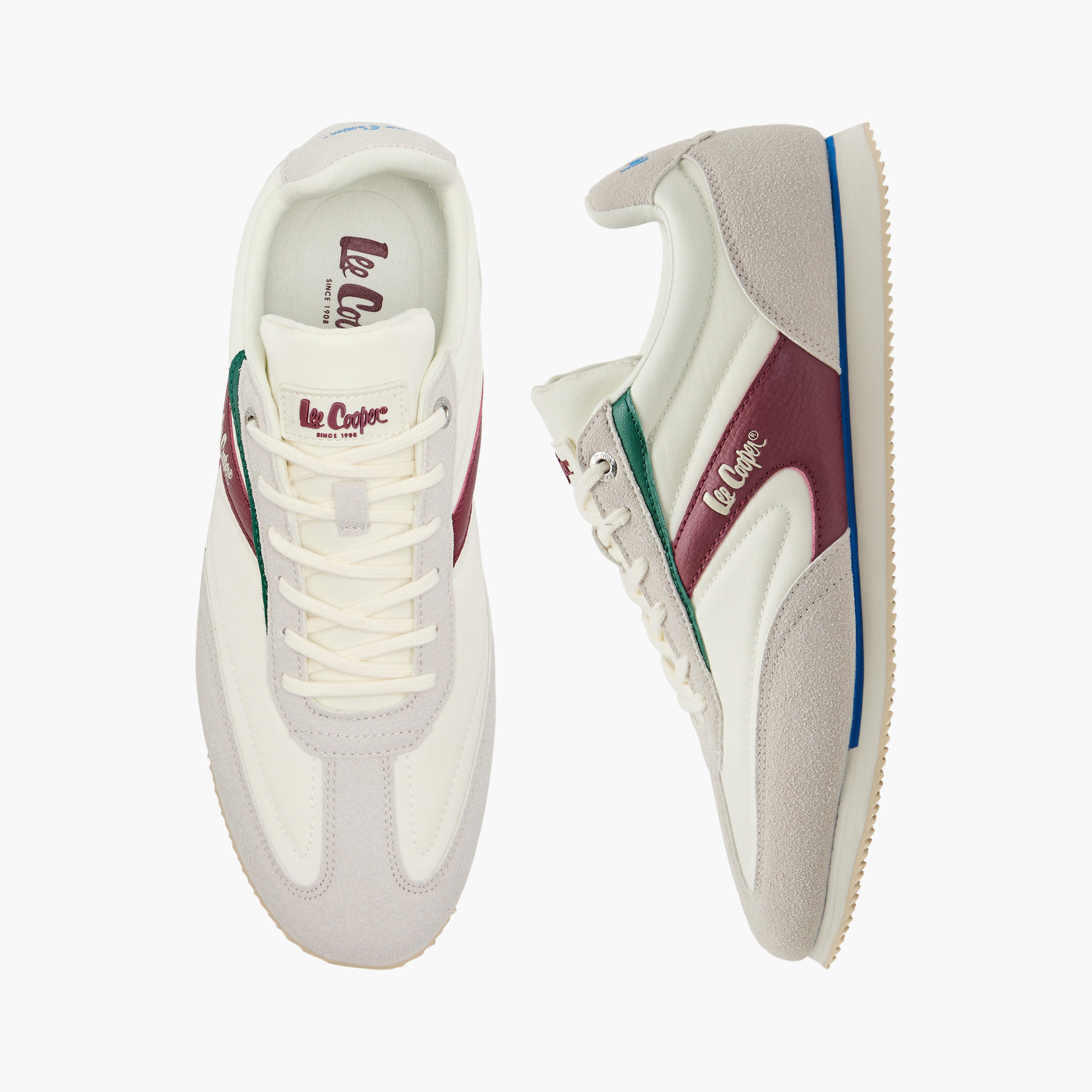 Lee Cooper Men's Colourblock Shoes with Lace-Up Closure-men-shoes-sneakers-image-1
